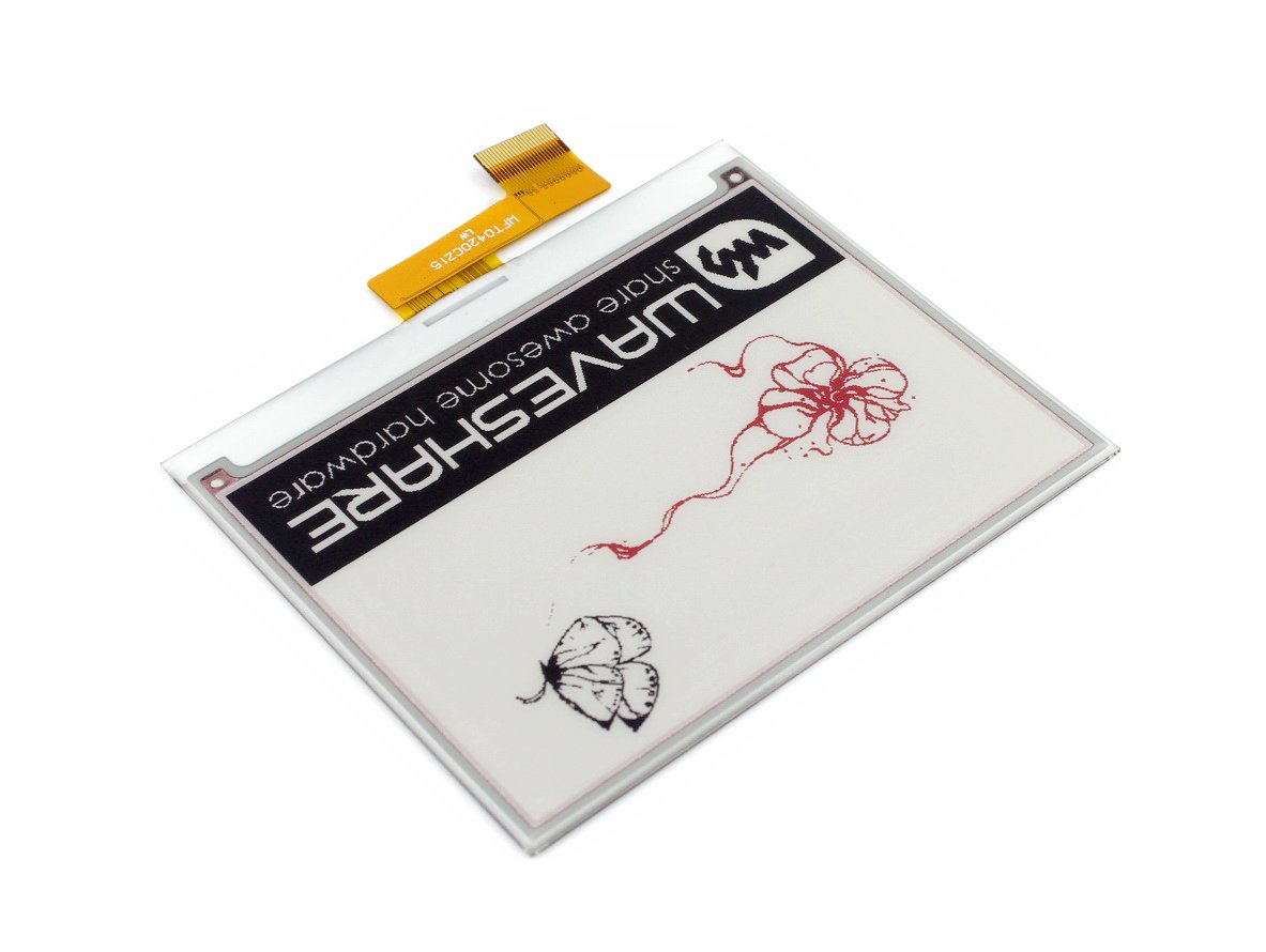 waveshare-4-2-zoll-e-paper-raw-panel-400x300-rot-schwarz-wei-ohne-pcb-spi image 7