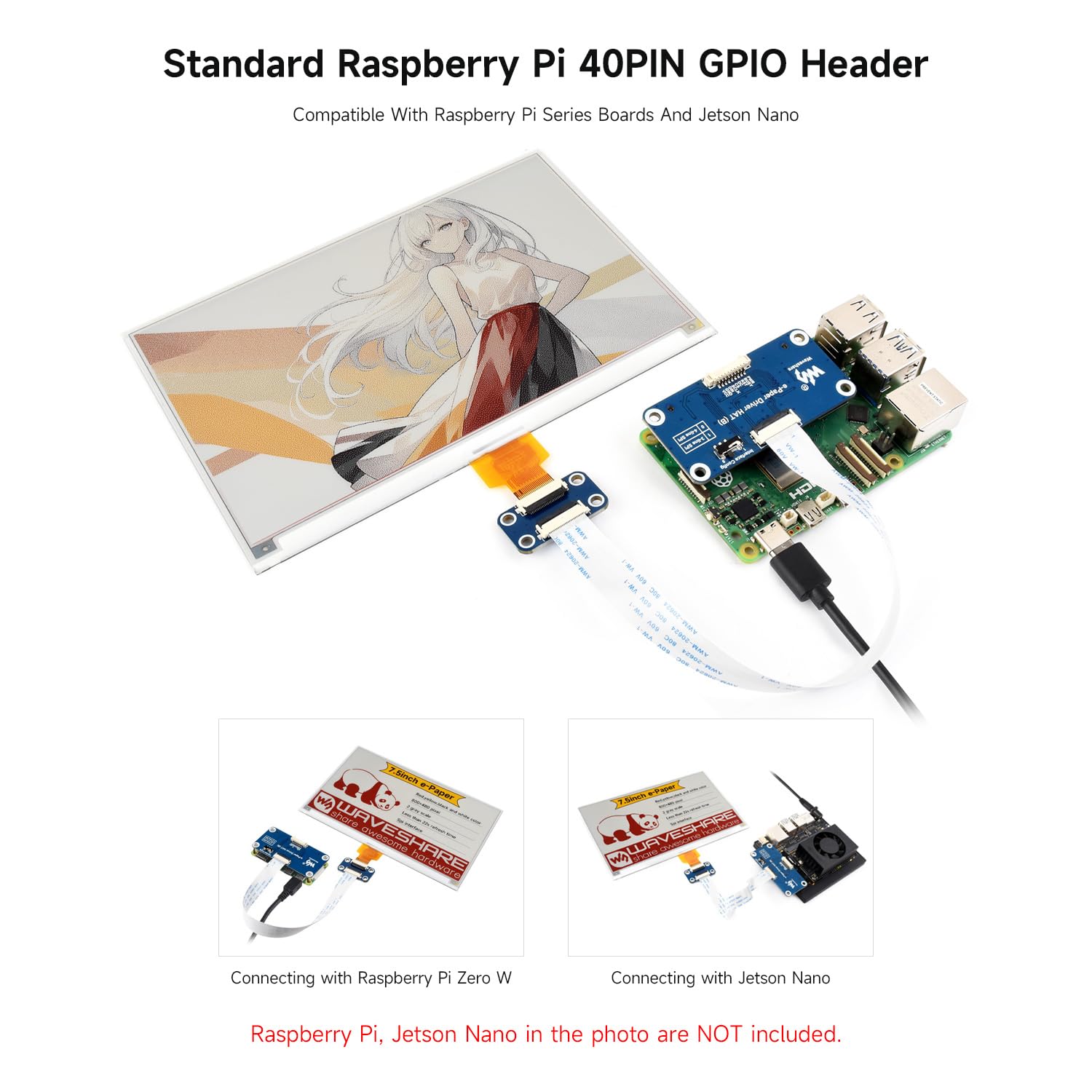 waveshare-7-5-zoll-e-paper-display-h-800x480-rot-gelb-schwarz-wei-mit-driver-hat image 5