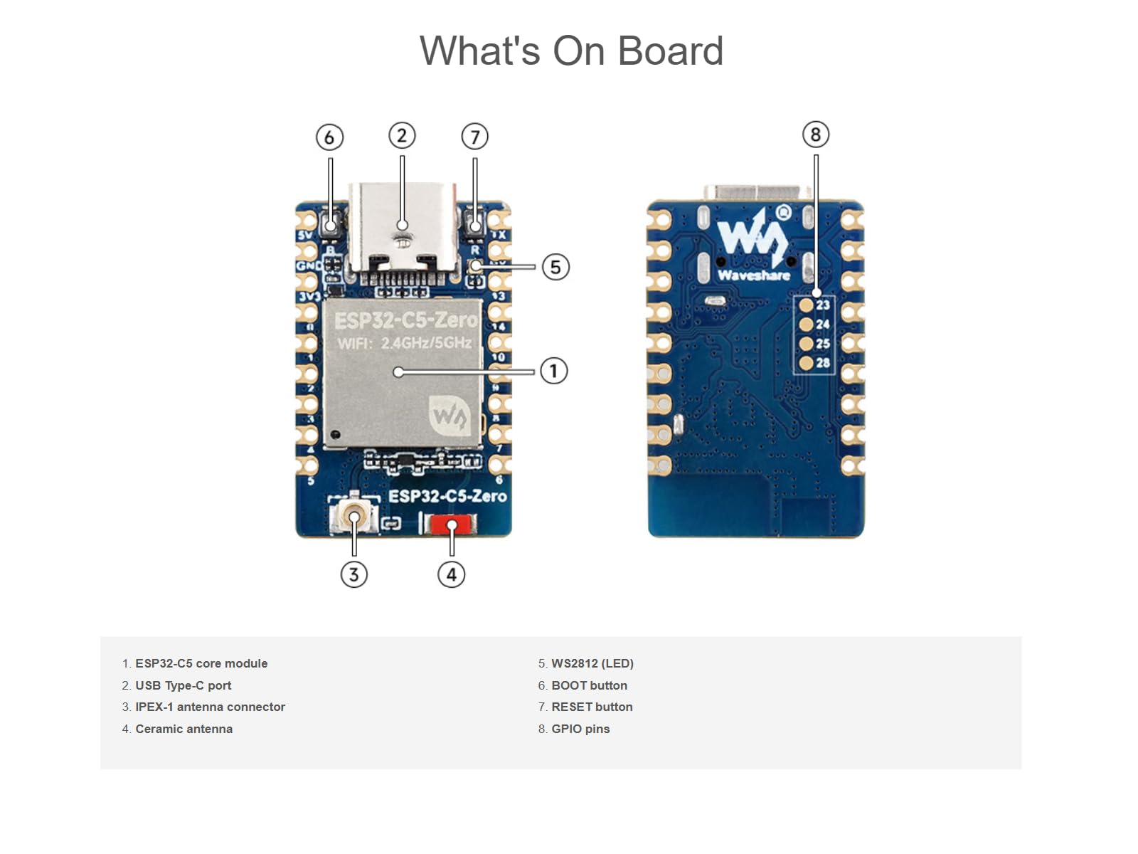 waveshare-esp32-c5-zero-mini-wi-fi-entwicklungsboard-ohne-header-dual-band-wi-fi image 5