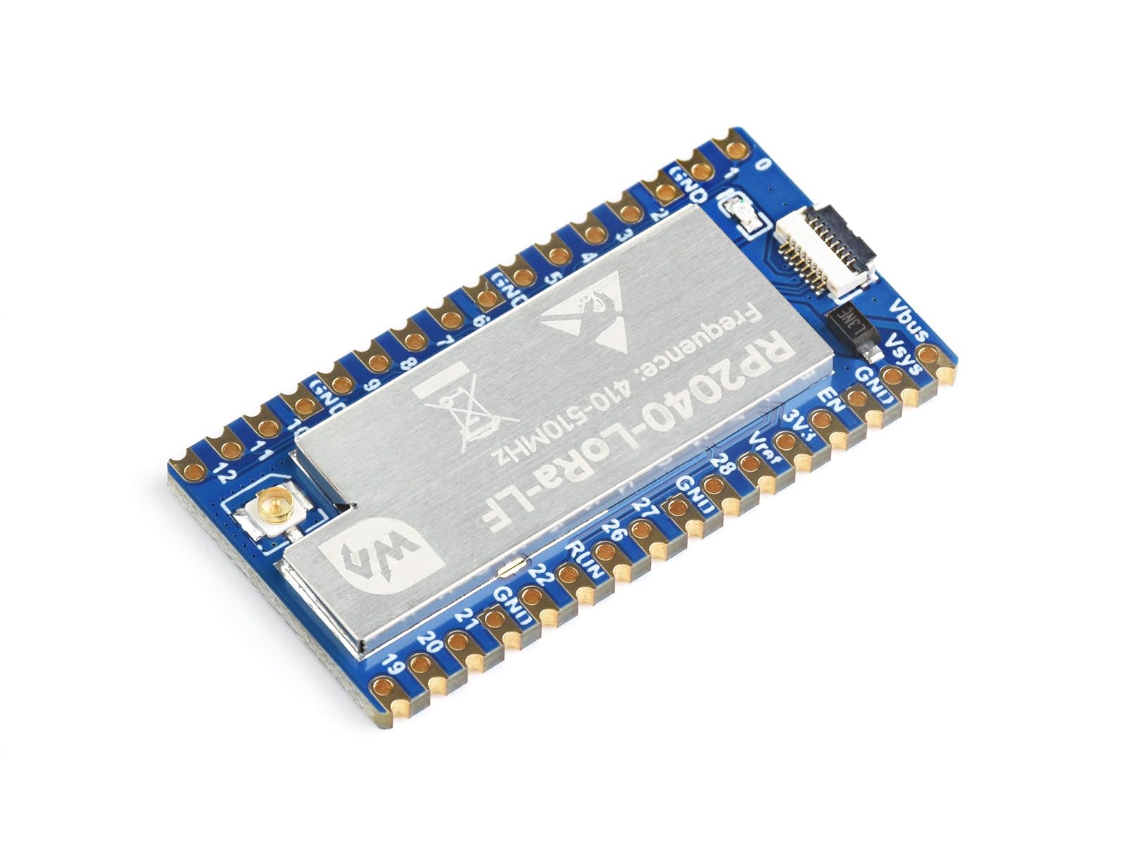 waveshare-rp2040-lora-lf-entwicklungsboard-sx1262-funkchip-410-525-mhz-long-rang image 1