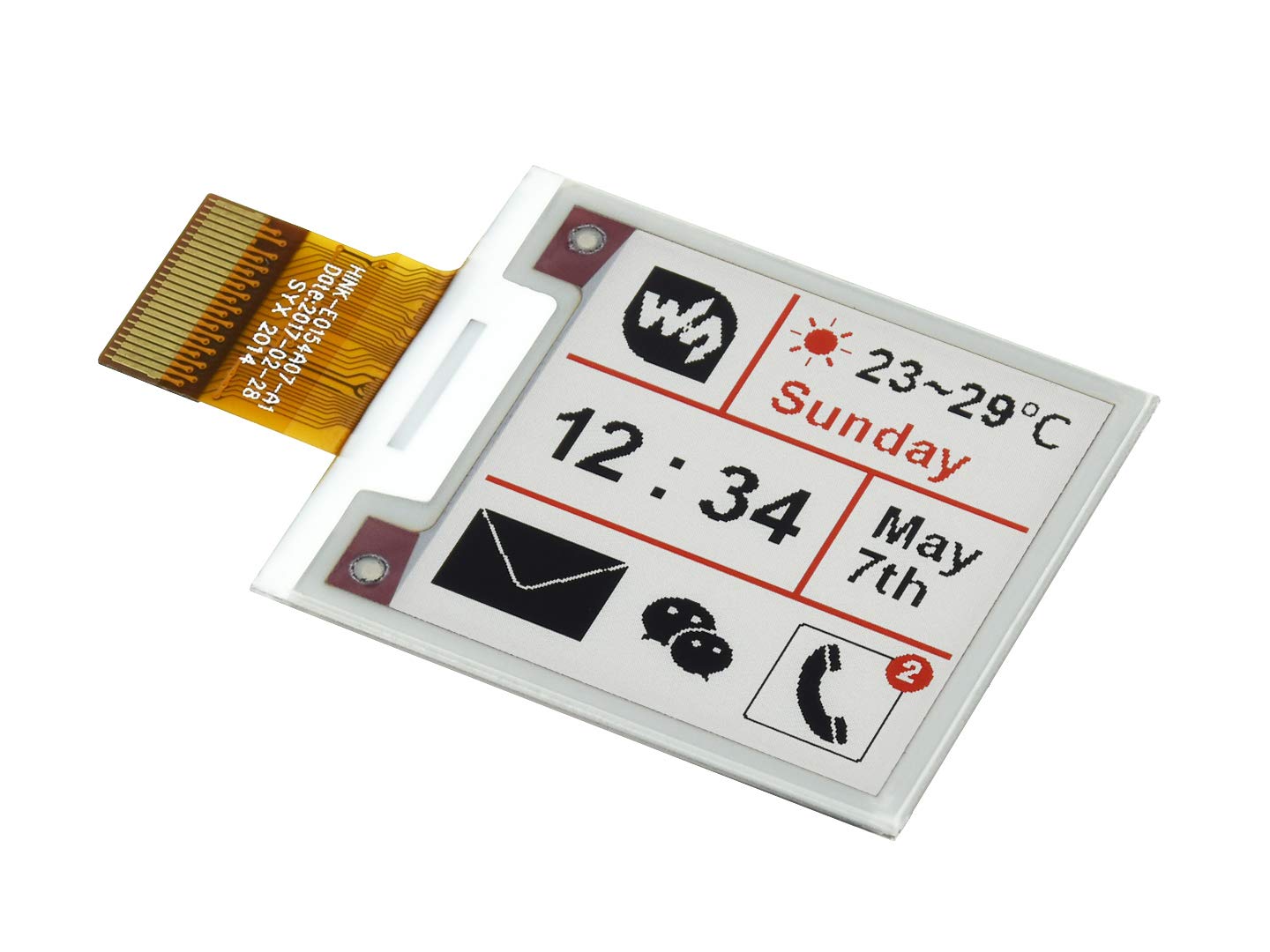 waveshare-1-54-zoll-e-paper-raw-display-200x200-rot-schwarz-wei image 4