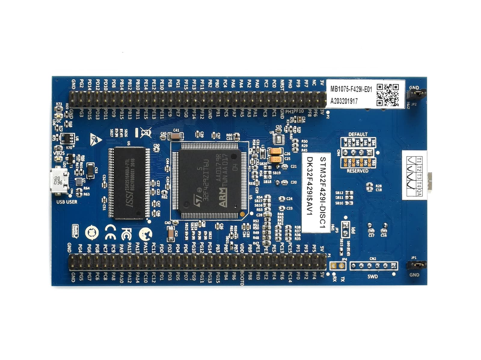 waveshare-stm32-board-32f429idiscovery-mit-stm32f429zi-mcu-2-4-tft-und-st-link-v image 2