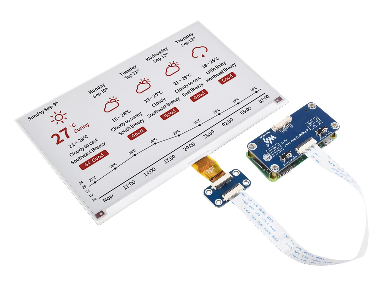waveshare-7-5-zoll-e-paper-hat-800x480-rot-schwarz-wei-f-r-raspberry-pi-jetson-n image 1