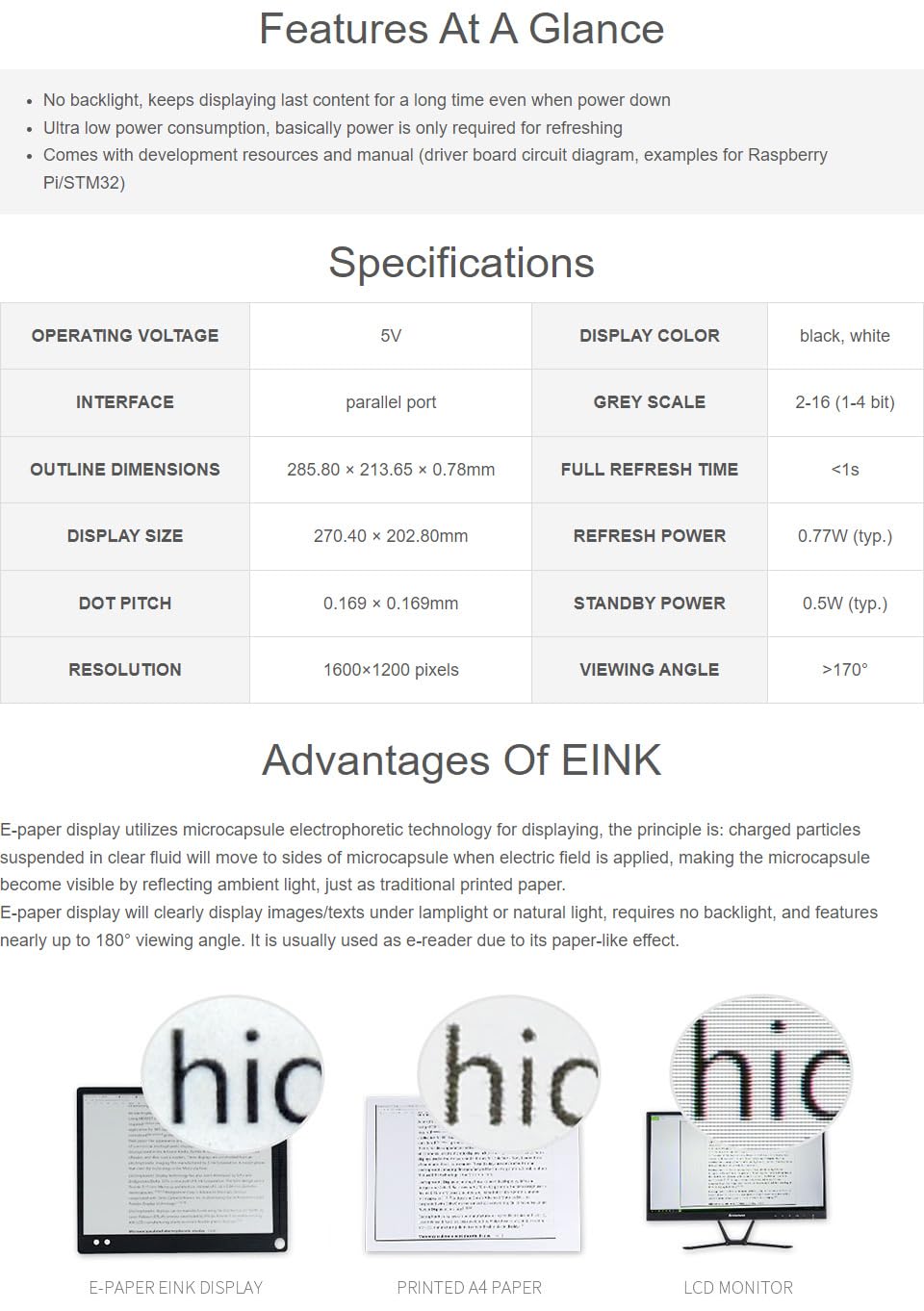 waveshare-13-3-zoll-e-paper-e-ink-raw-display-1600x1200-schwarz-wei-16-graustufe image 3
