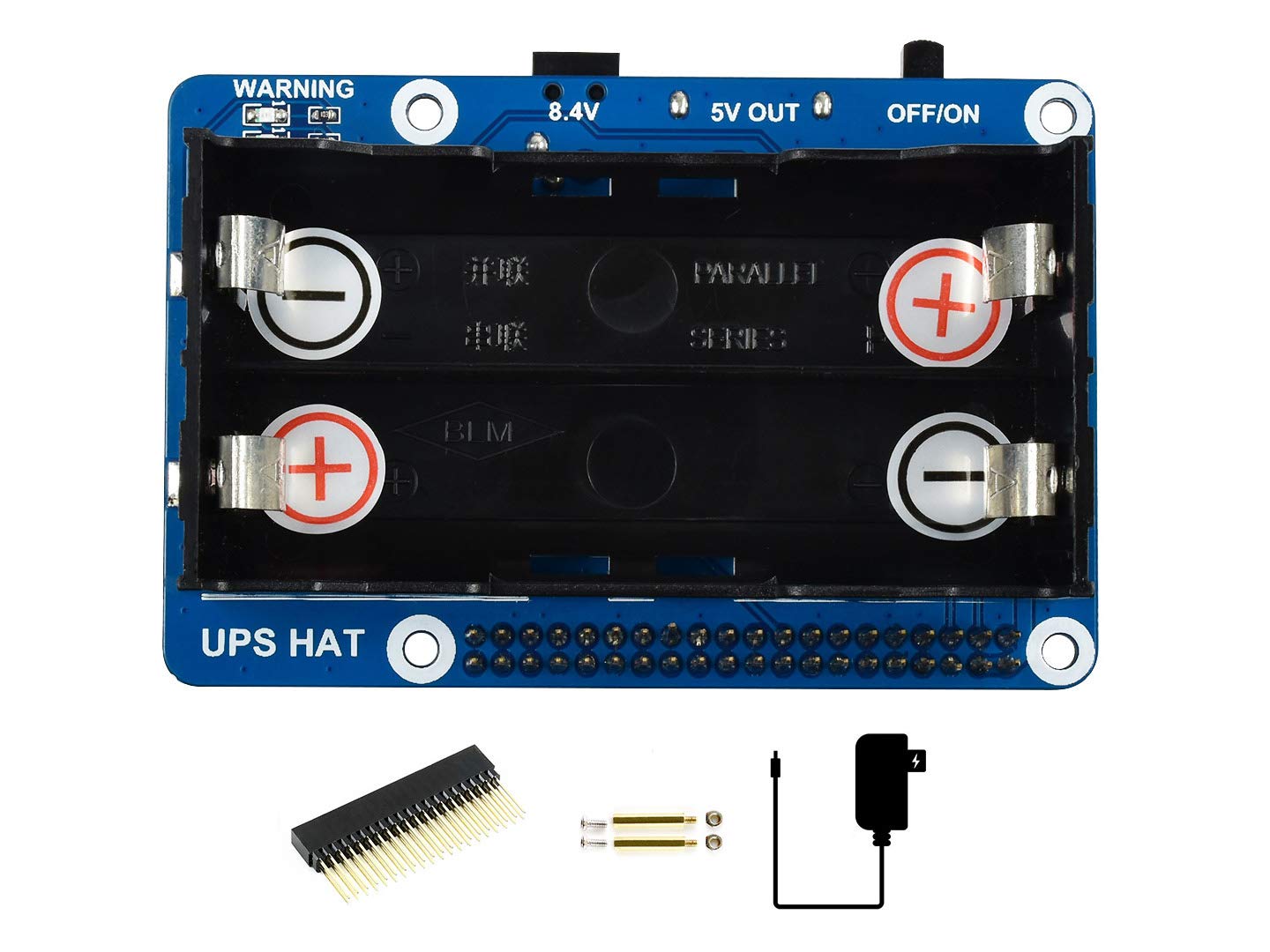 waveshare-ups-hat-f-r-raspberry-pi-5v-unterbrechungsfreie-stromversorgung image 2
