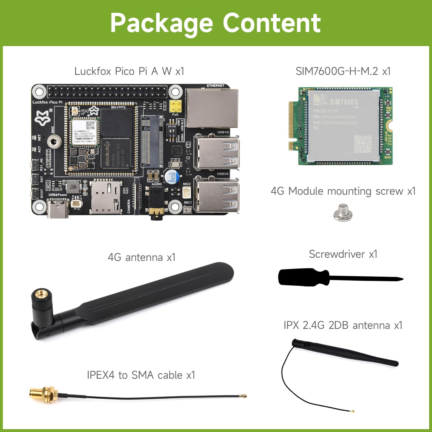 waveshare-luckfox-pico-pi-a-linux-entwicklungsboard-rv1106g3-1tops-npu-wifi-6-4g image 2