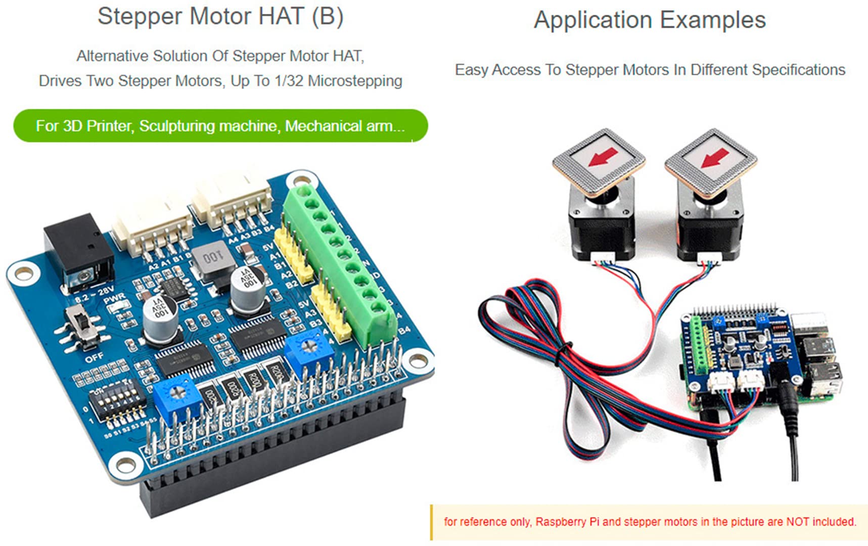 waveshare-stepper-motor-hat-b-f-r-raspberry-pi-jetson-nano-mit-2-kanal-hr8825-tr image 2