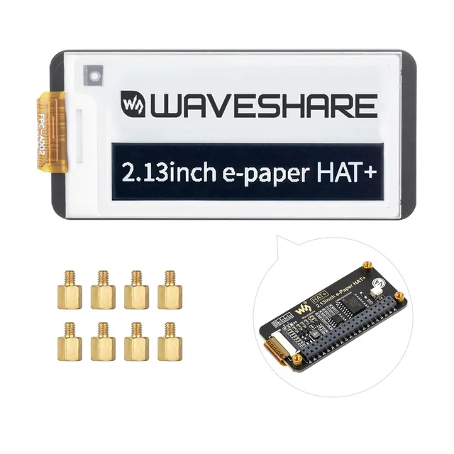 waveshare-v4-2-13-zoll-e-paper-hat-250x122-schwarz-wei-spi-f-r-raspberry-pi image 1