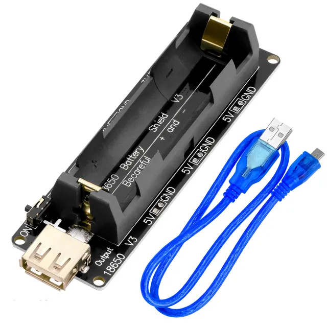 az-delivery-battery-expansion-shield-18650-v3-inkl-usb-kabel image 1