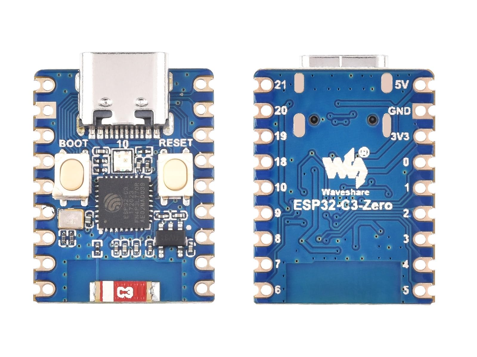 waveshare-esp32-c3-mini-entwicklungsboard-basierend-auf-esp32-c3fn4-single-core- image 6