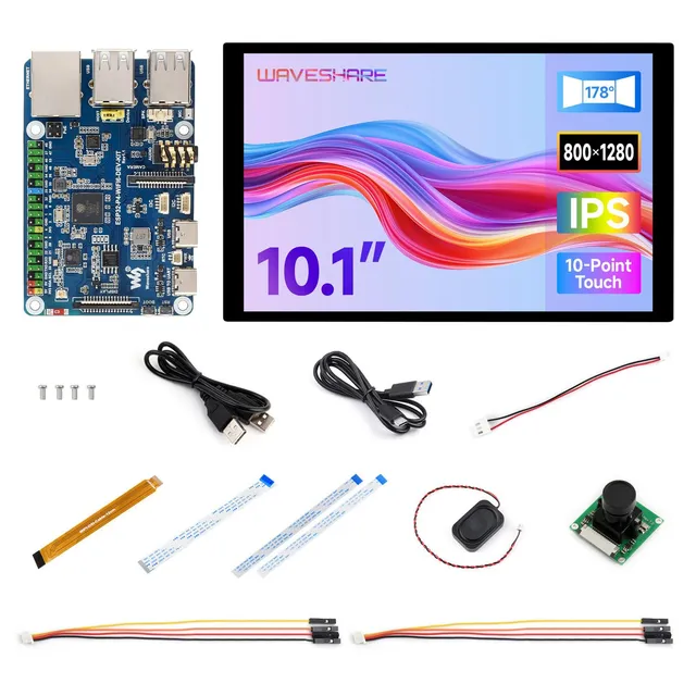 waveshare-esp32-p4-wifi6-dev-kit-entwicklungsboard-mit-10-1-zoll-display-esp32-p image 1