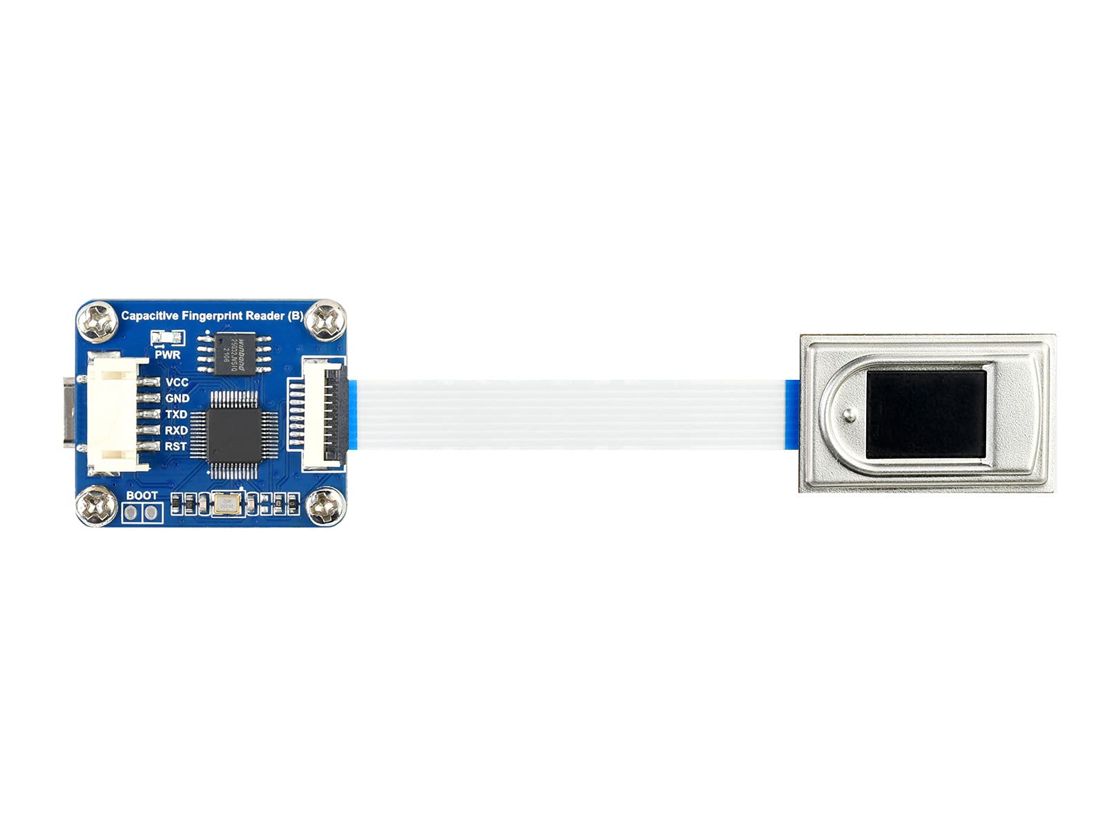 waveshare-high-precision-capacitive-fingerprint-reader-b-uart-usb-dual-port-modu image 2