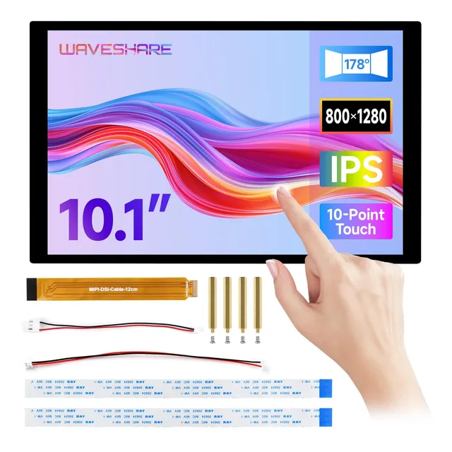 waveshare-10-1-zoll-dsi-kapazitiv-touch-display-800x1280-ips-f-r-raspberry-pi image 1