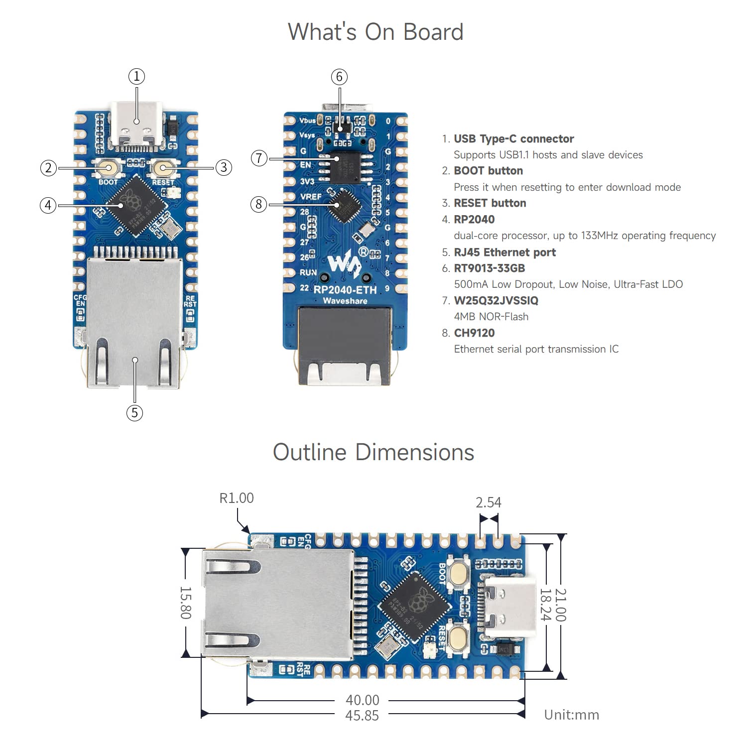 waveshare-rp2040-eth-mini-entwicklungsboard-mit-ethernet-und-usb-c image 8