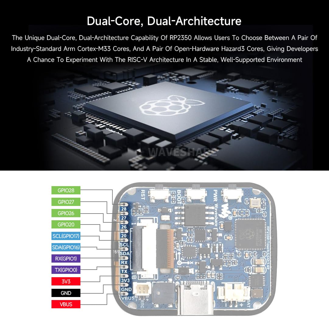waveshare-rp2350-touch-lcd-1-69-mikrocontroller-board-mit-1-69-zoll-touch-displa image 5