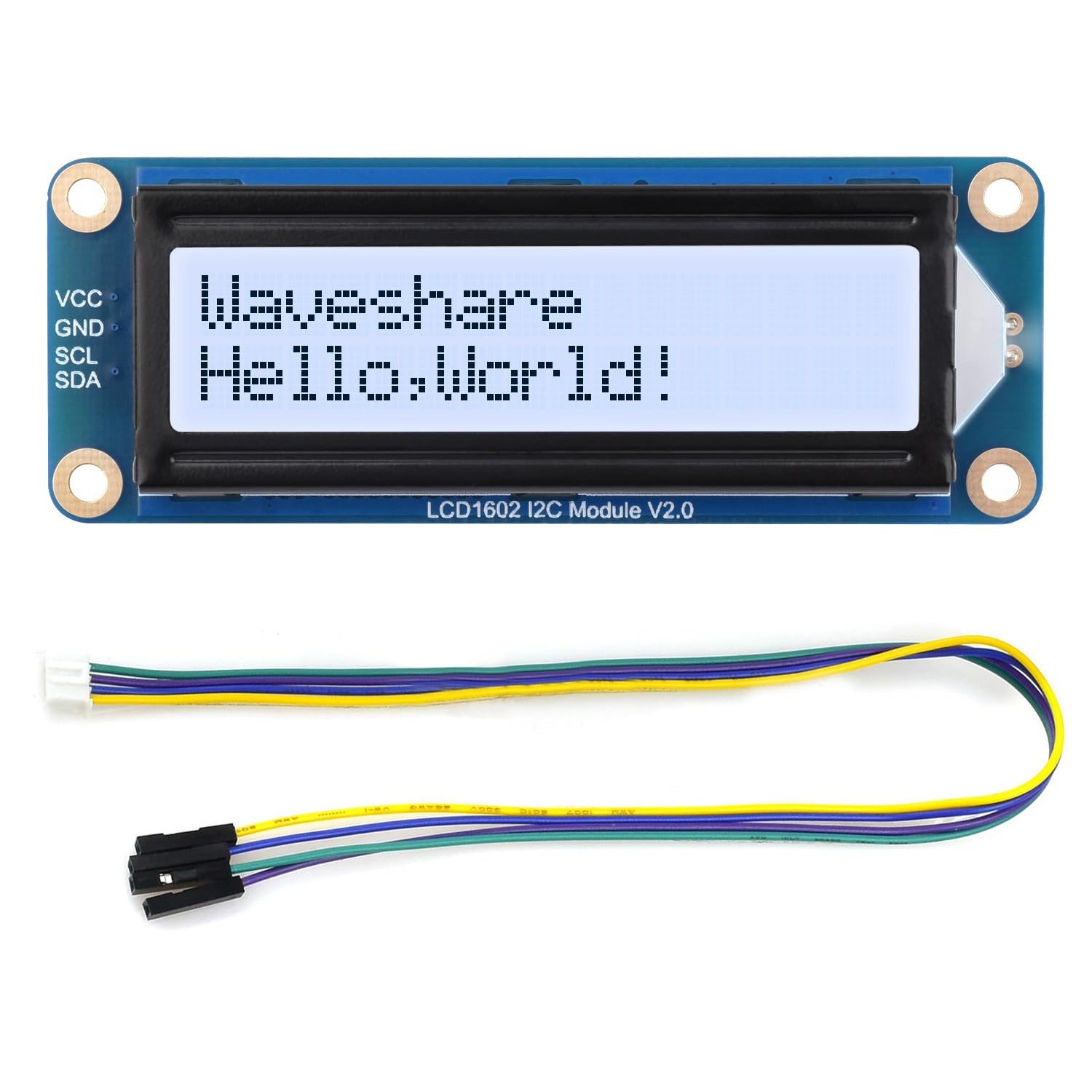 waveshare-lcd1602-i2c-modul-32-zeichen-display-grau-3-3v-5v image 1