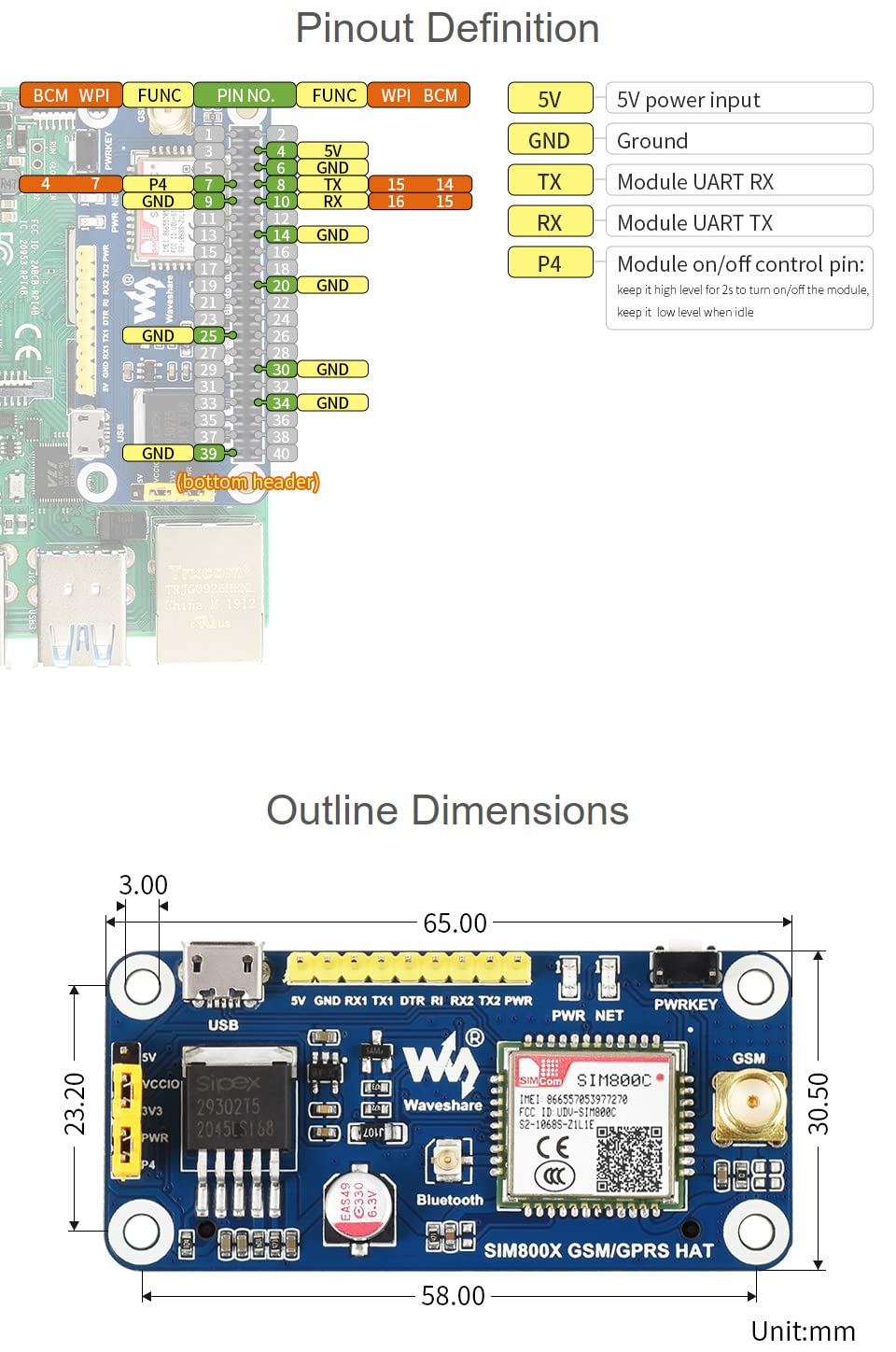 waveshare-sim800c-gsm-gprs-hat-2g-kommunikationsmodul-f-r-raspberry-pi-jetson-na image 7