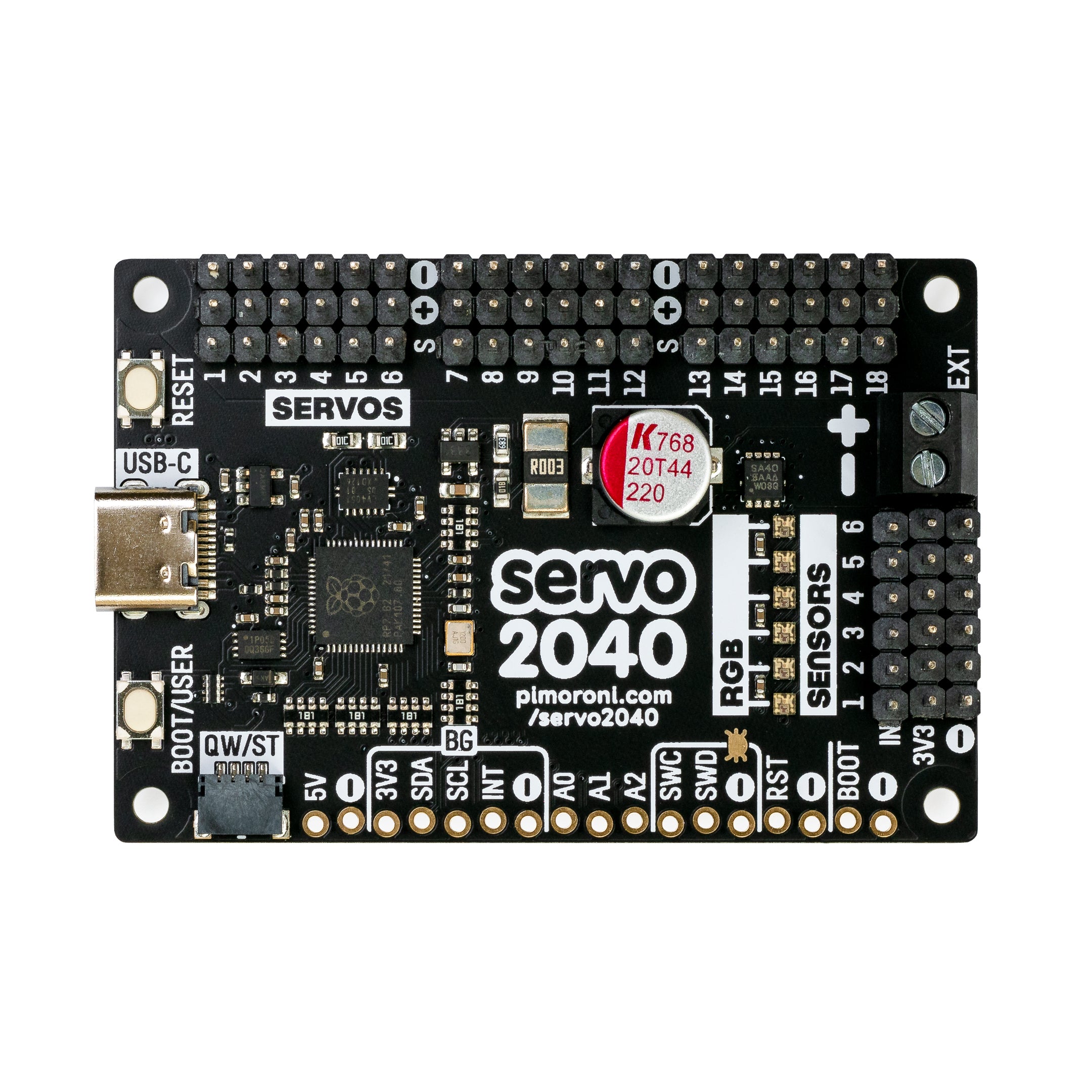 pimoroni-servo-2040-18-kanal-servo-controller-rp2040 image 2
