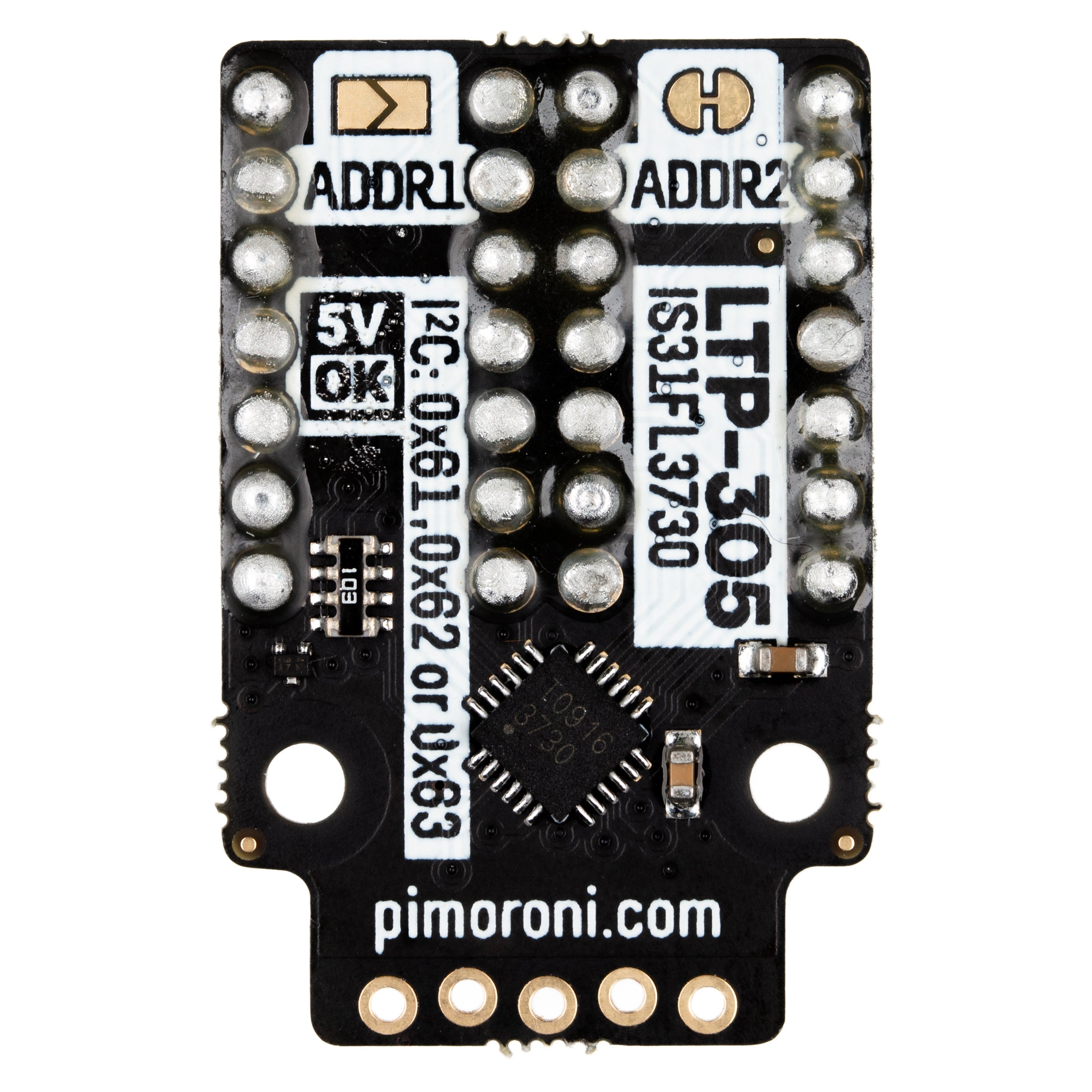 pimoroni-led-dot-matrix-breakout-2x-5x7-ltp305-gr-n-rot-i2c image 4