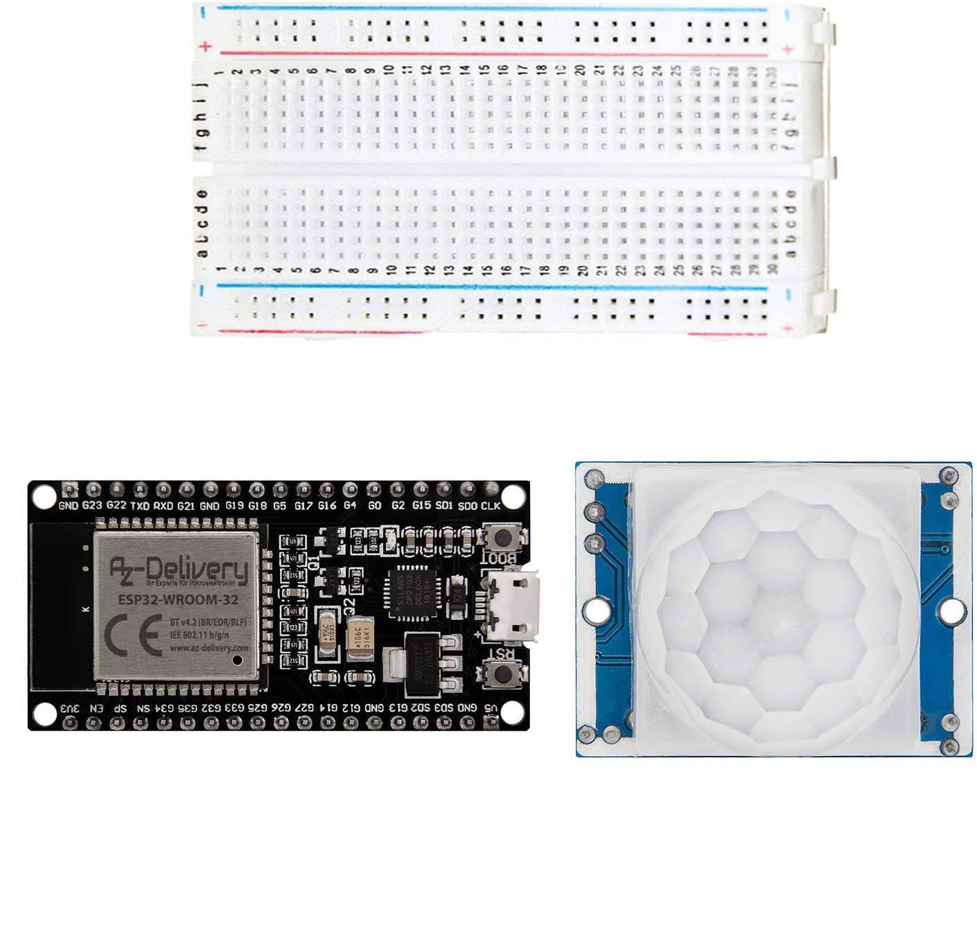 az-delivery-bewegungsmelder-set-mit-esp32-dev-kit-c-und-hc-sr501-bausatz-kit image 2