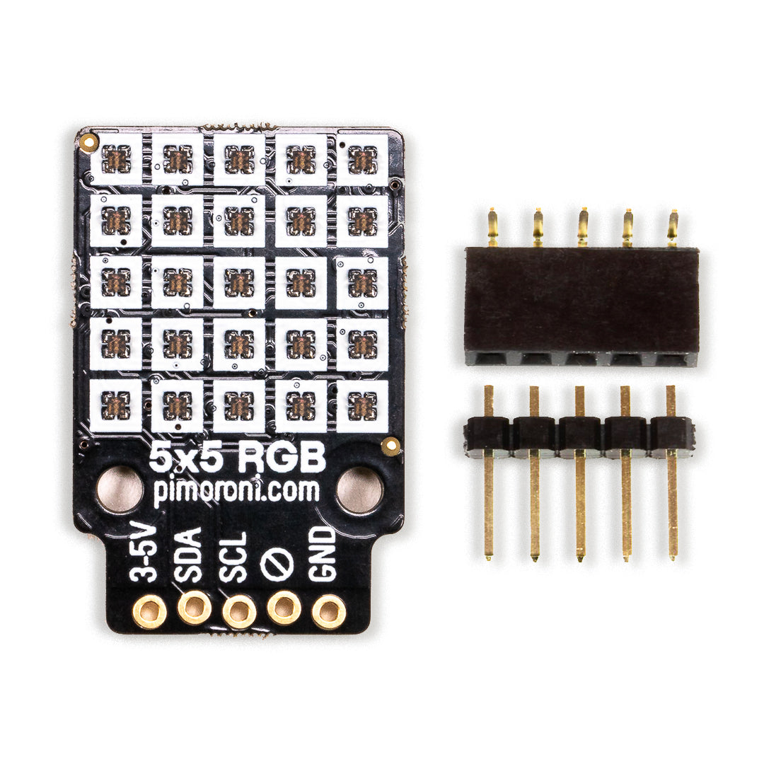 pimoroni-5x5-rgb-matrix-breakout-led-display-f-r-raspberry-pi-arduino image 2