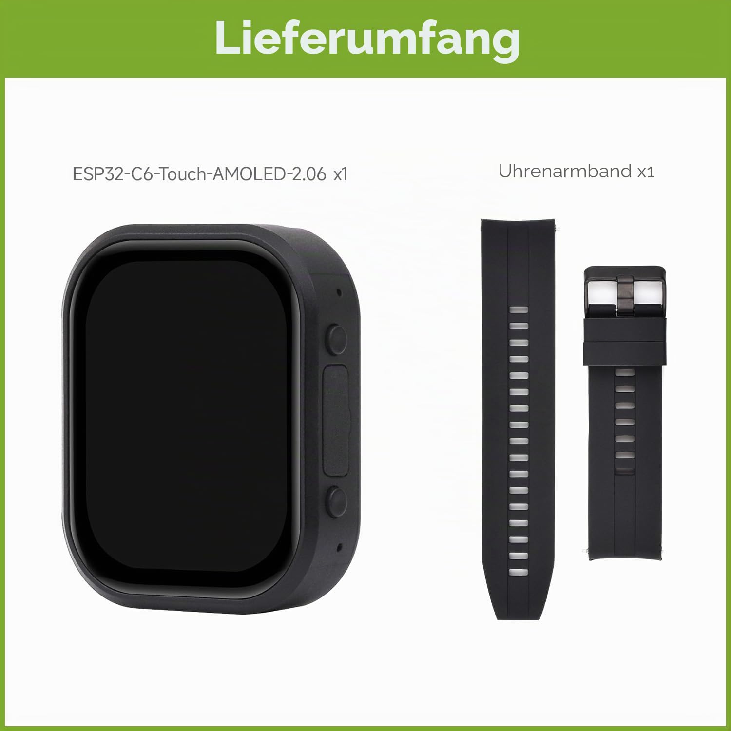 waveshare-esp32-c6-2-06-zoll-amoled-touch-watch-development-board-410-502-pixel- image 2