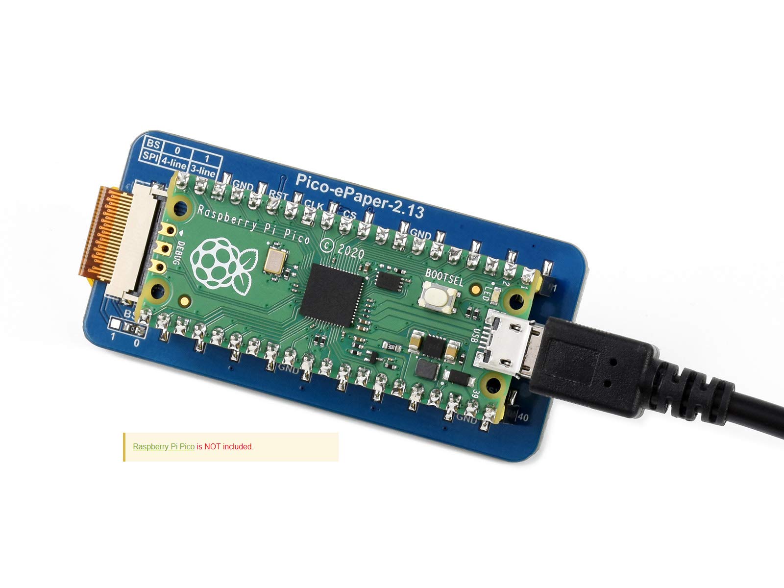 waveshare-2-13-zoll-e-paper-e-ink-display-modul-f-r-raspberry-pi-pico-250x122-sp image 4