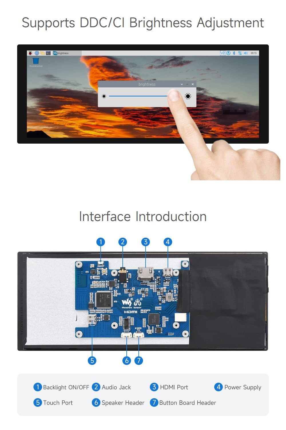 waveshare-9-3-zoll-touch-display-1600x600-ips-long-bar-hdmi-mit-10-punkt-touch-f image 6