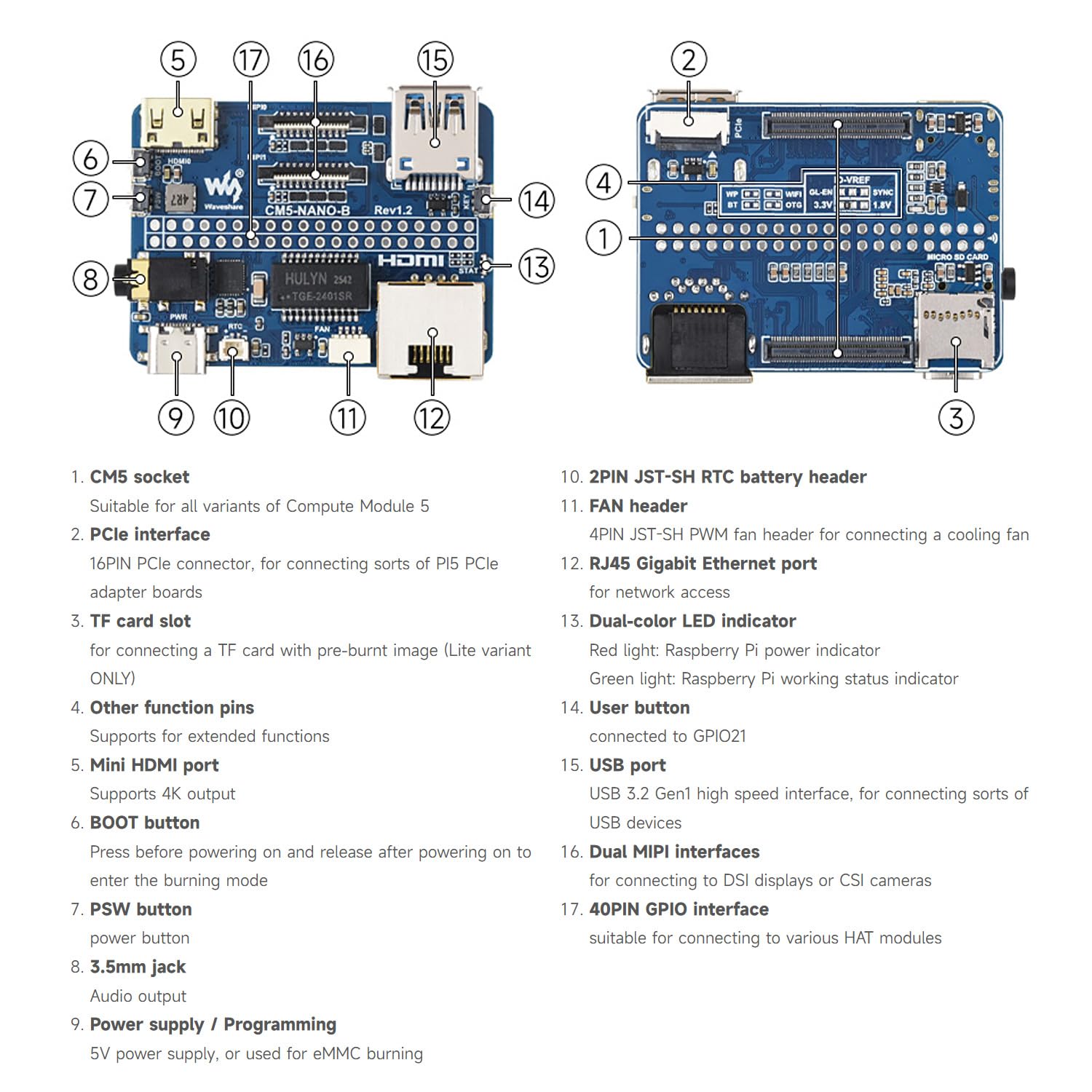 waveshare-cm5-nano-b-mini-erweiterungsboard-f-r-raspberry-pi-compute-module-5 image 5