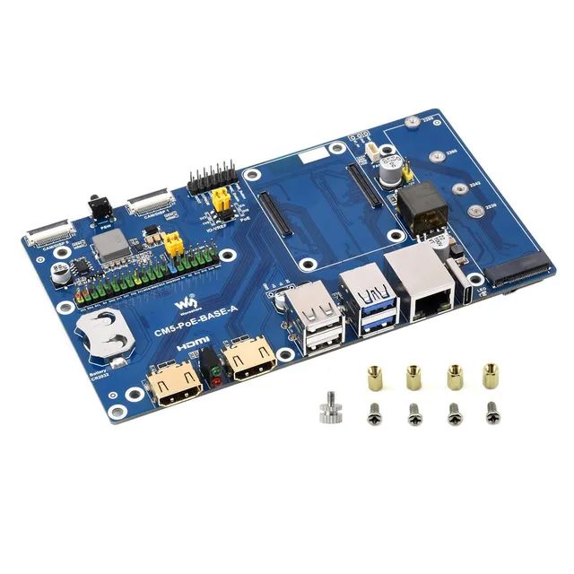 waveshare-compute-module-5-io-board-mit-poe-f-r-raspberry-pi-cm5 image 1