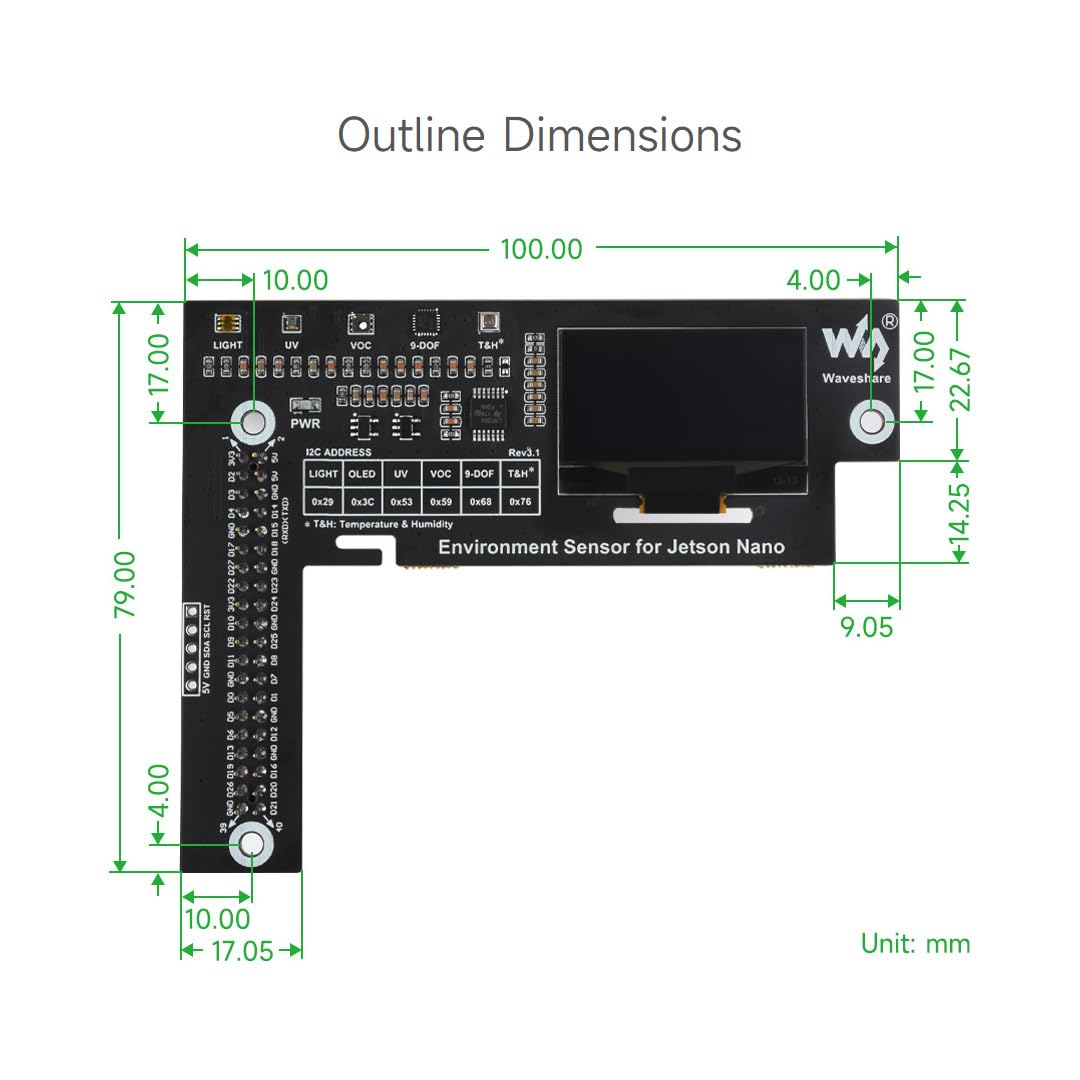 waveshare-environment-sensors-modul-f-r-jetson-nano-1-3-zoll-oled-bme280-icm2094 image 8