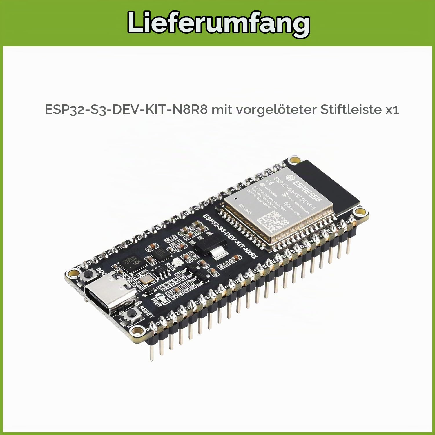 waveshare-esp32-s3-dev-kit-n8r8-entwicklungsboard-mit-header-type-c image 2