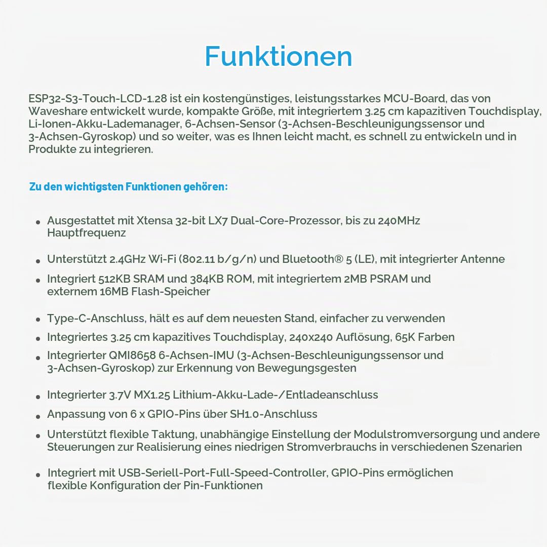 waveshare-esp32-s3-entwicklungsboard-mit-1-28-zoll-touch-lcd-rund image 4