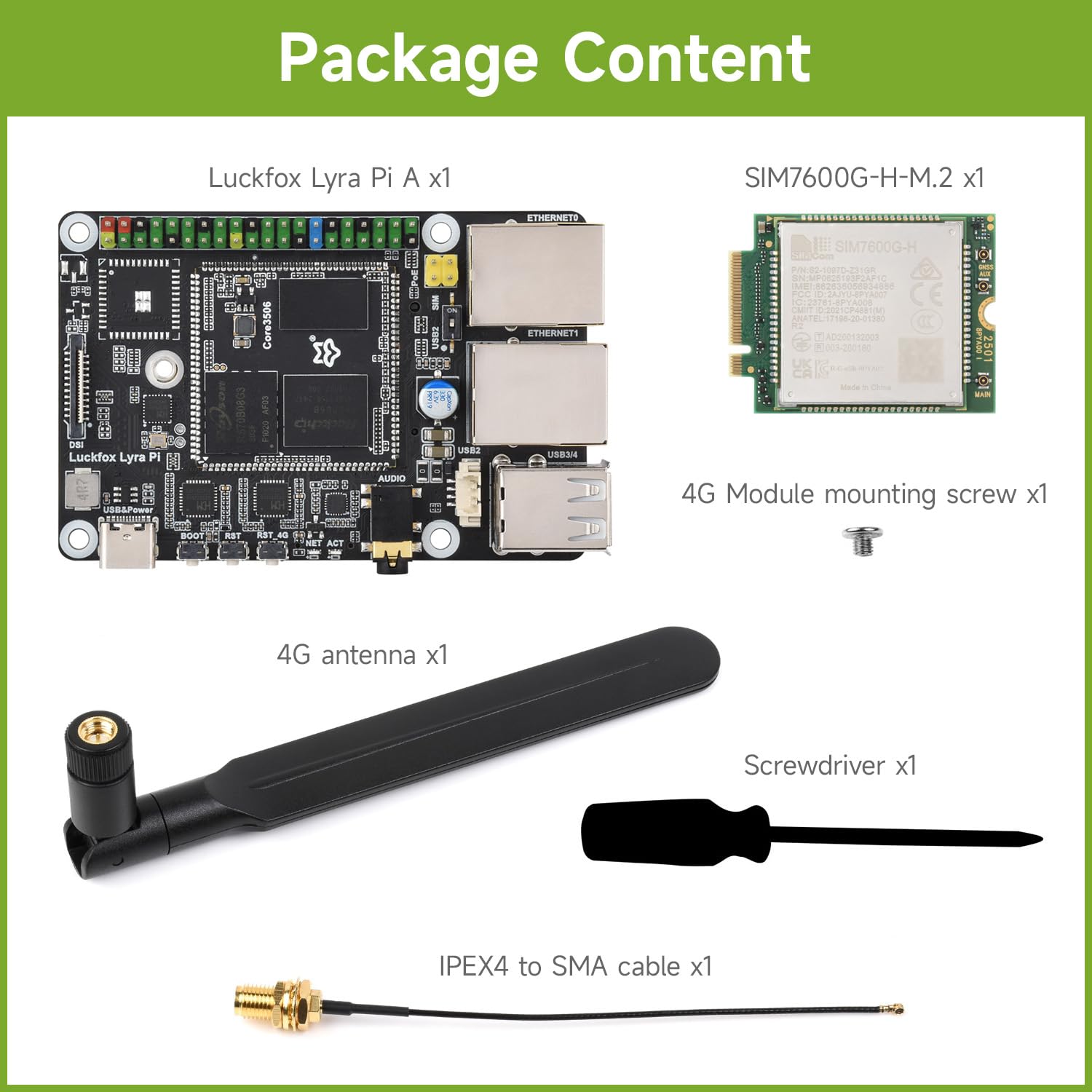 waveshare-luckfox-lyra-pi-a-4g-kit-linux-board-8gb-emmc-mit-sim7600g-h-4g-modul image 2