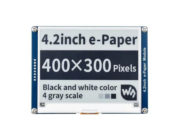waveshare-4-2-zoll-e-paper-display-400x300-e-ink-spi-f-r-raspberry-pi-arduino image 1