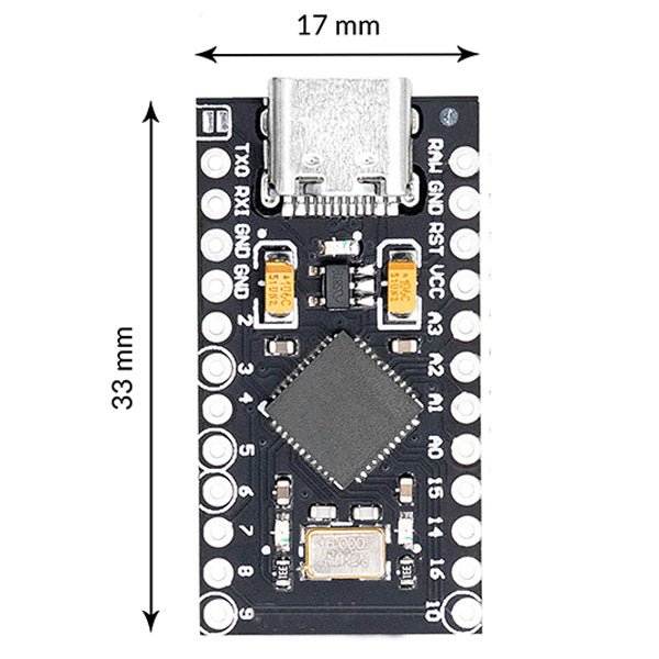az-delivery-az-pro-micro-board-atmega32u4-5v-16mhz-usb-c-mikrocontroller image 3