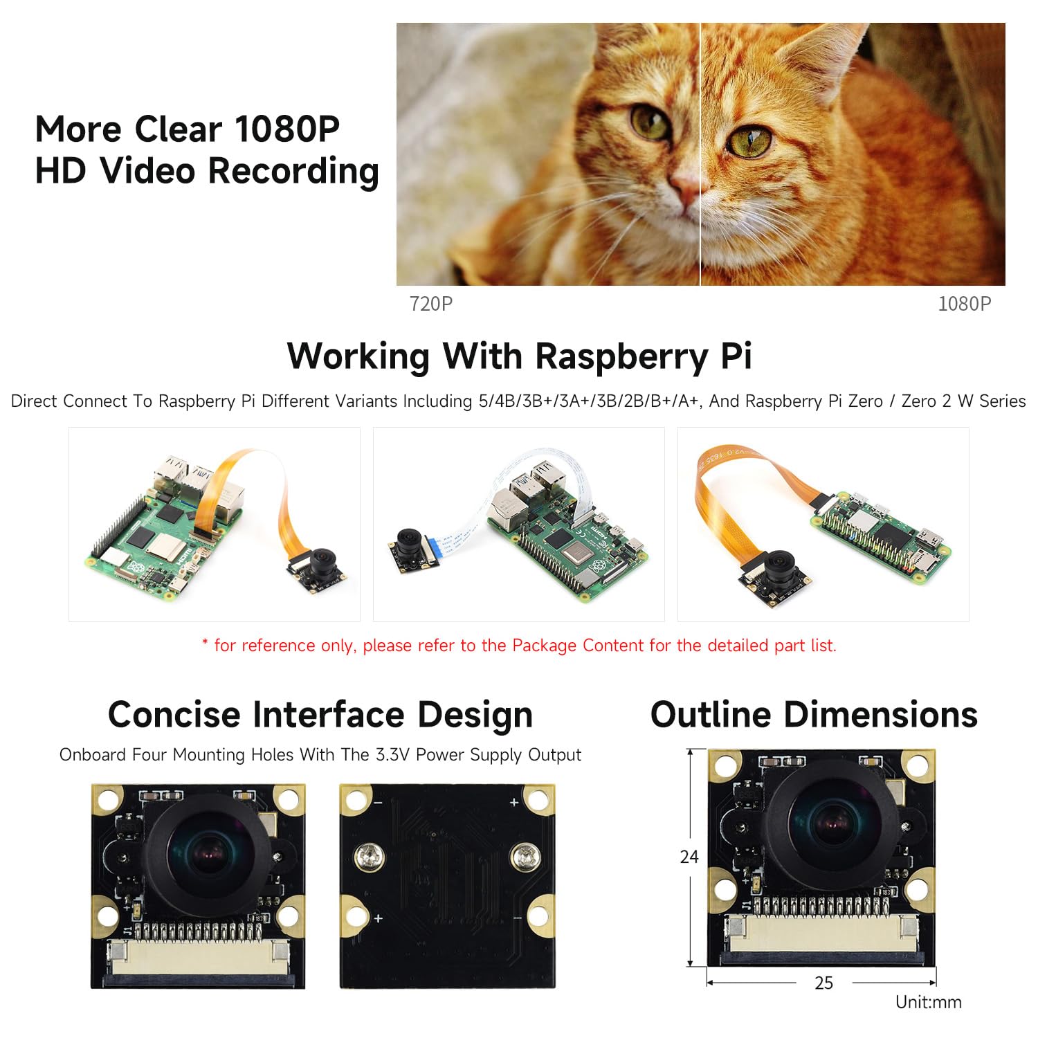 waveshare-kameramodul-kit-1080p-fisheye-objektiv-f-r-raspberry-pi-160-blickwinke image 4