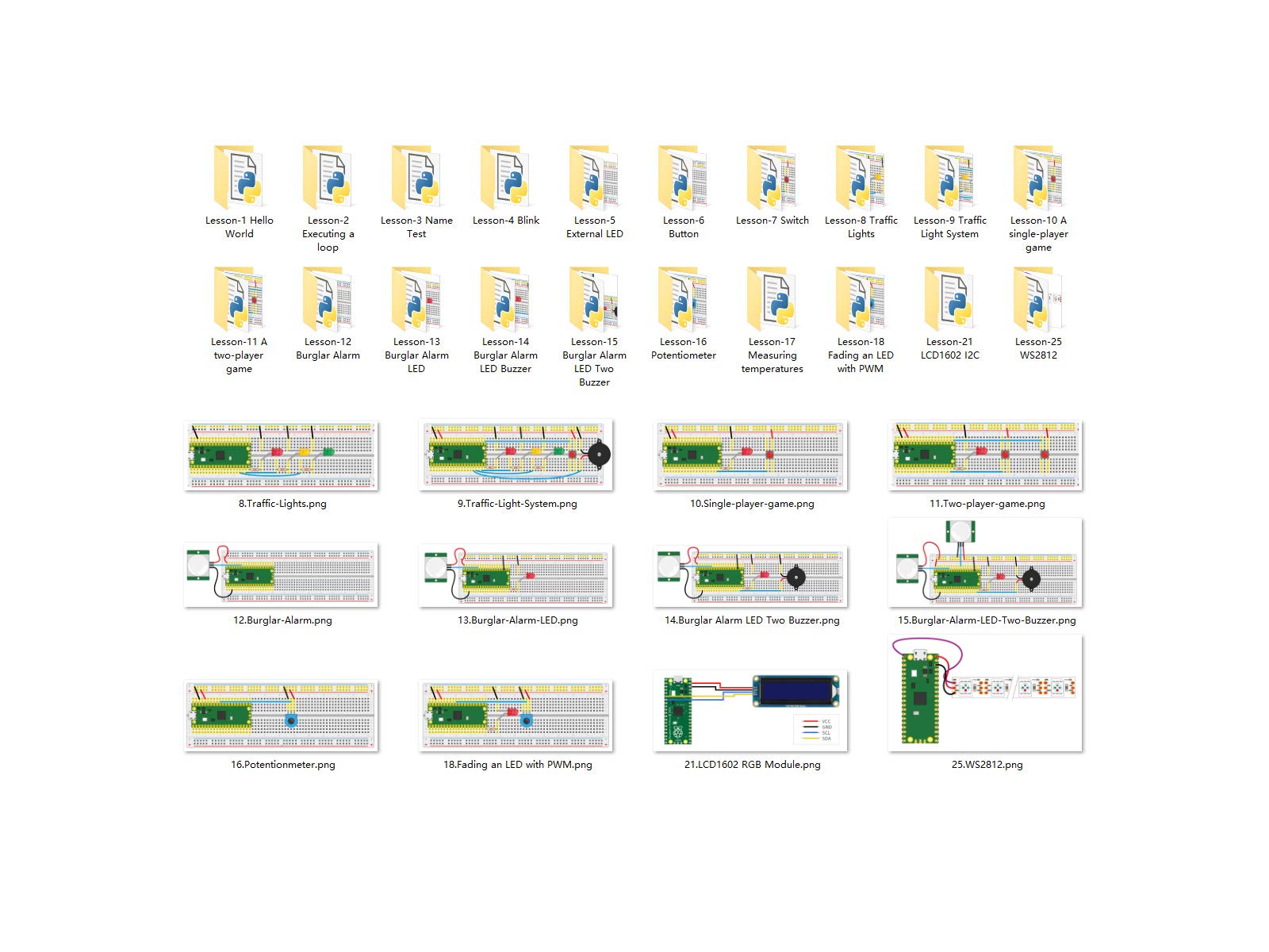 waveshare-basic-kit-f-r-raspberry-pi-pico-inkl-pico-micropython-lernkit image 6