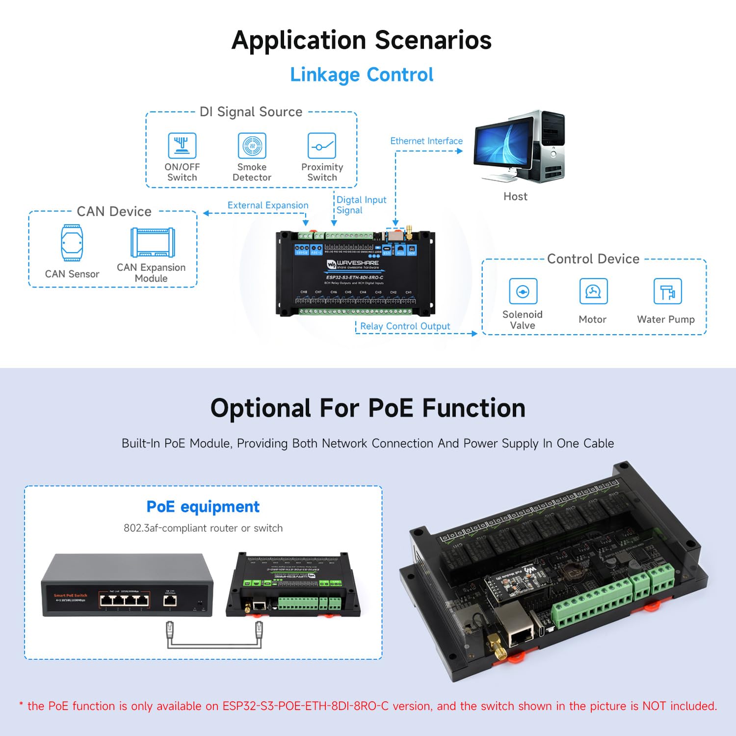 waveshare-esp32-s3-poe-eth-8di-8ro-c-8-kanal-relaismodul-mit-poe-und-can image 7