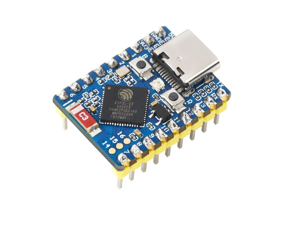 waveshare-esp32-s3-mini-development-board-esp32-s3fh4r2-wifi-bt5-mit-header image 1