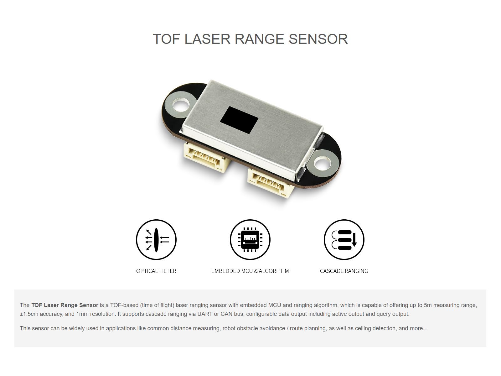 waveshare-tof-laser-distanzsensor-5-m-mit-uart-can-kaskadierung-und-host-softwar image 2
