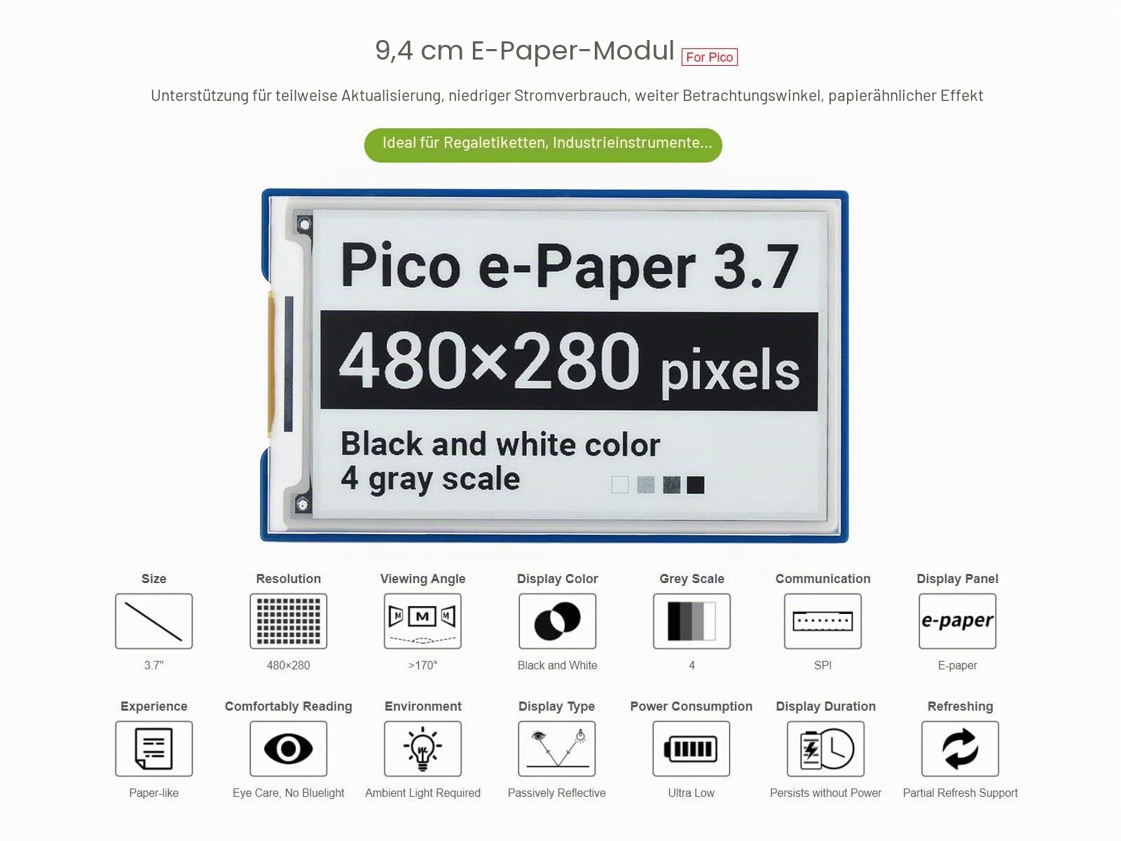 waveshare-3-7-zoll-e-paper-display-modul-480x280-schwarz-wei-spi-partial-refresh image 3