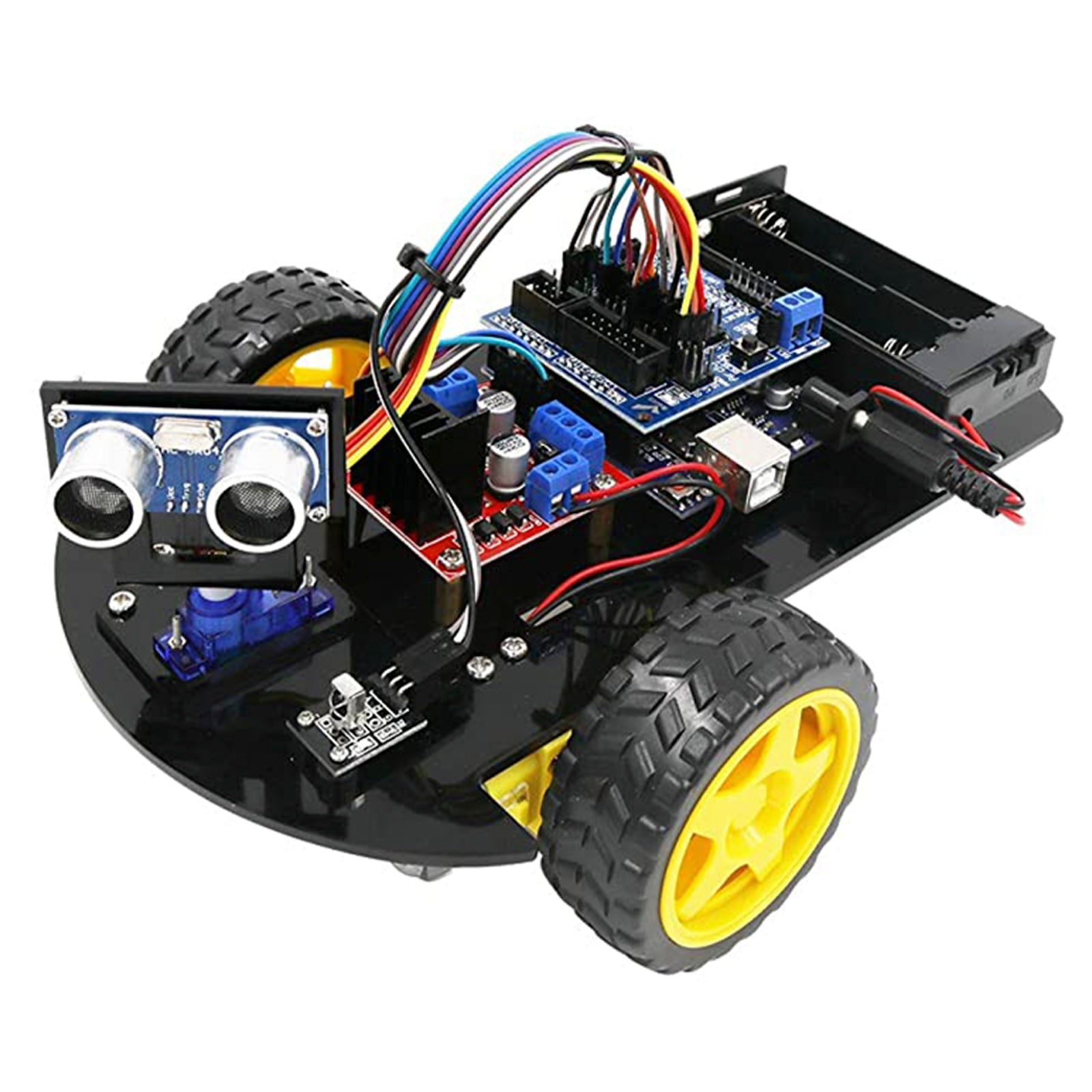 az-delivery-smart-robot-car-diy-kit-2wd-mit-ultraschall-sensor-und-ir-fernbedien image 2