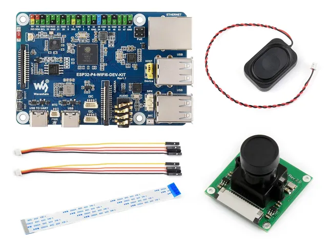 waveshare-esp32-p4-wifi6-dev-kit-entwicklungsboard-mit-lautsprecher-und-kabel-es image 1