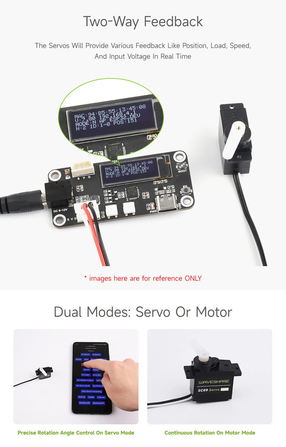 waveshare-2-3kg-dual-axis-serial-bus-servo-300-f-r-roboter image 6
