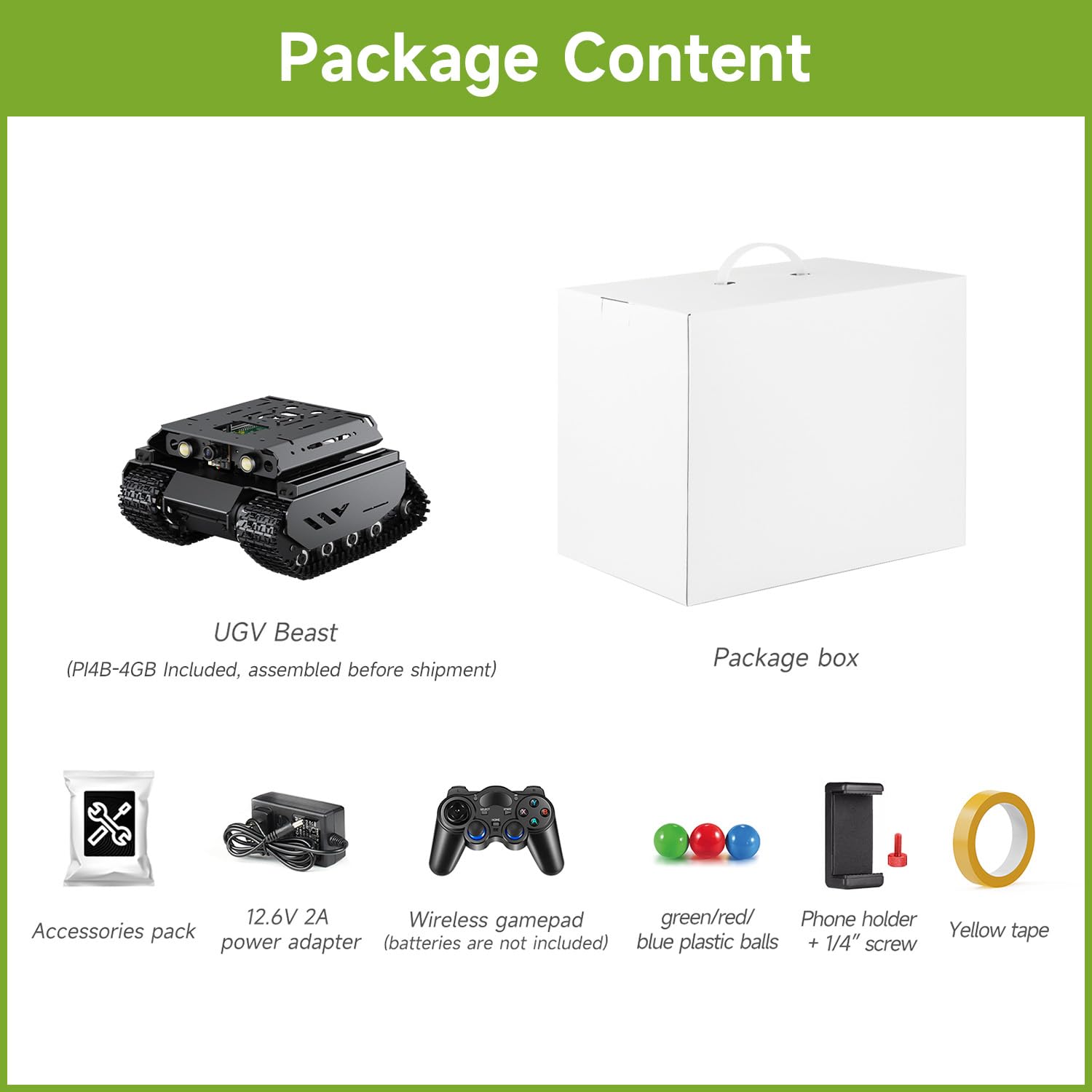 waveshare-off-road-ketten-ai-roboter-mit-raspberry-pi-4b-4gb-dual-controller-ohn image 2