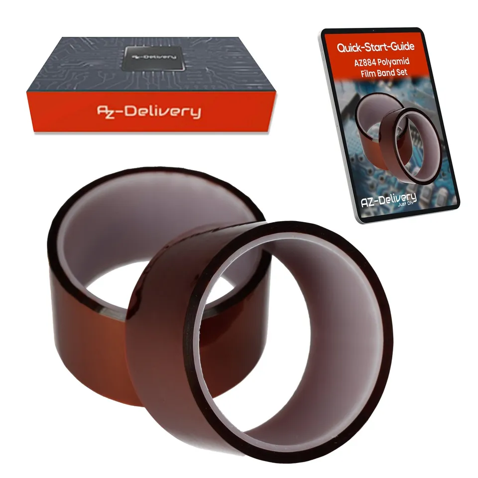 az-delivery-polyimid-klebeband-5cm-x-33m-hitzebest-ndiges-hochtemperatur-klebeba image 1