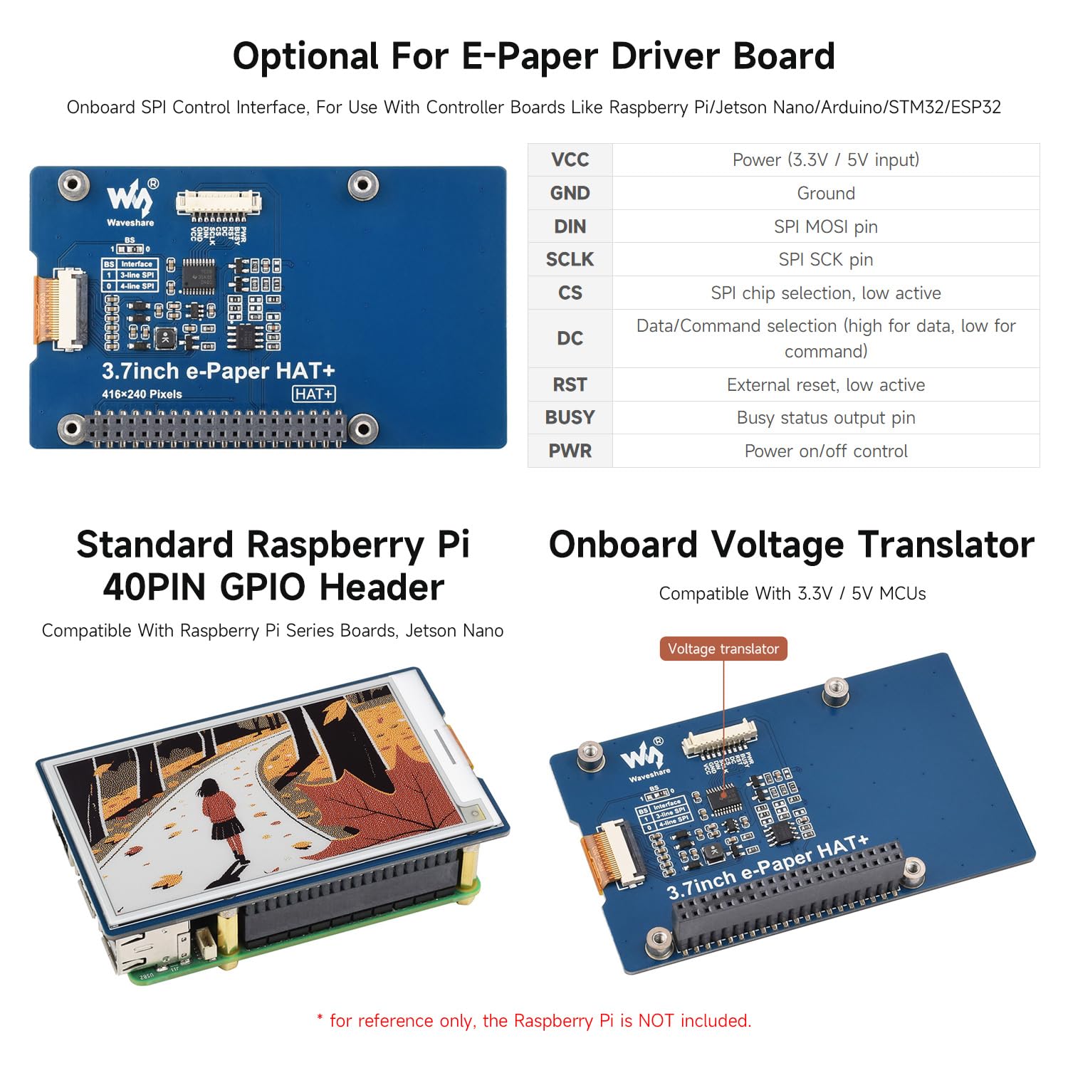 waveshare-3-7-zoll-e-paper-display-416x240-mit-treiberboard-rot-gelb-schwarz-wei image 6