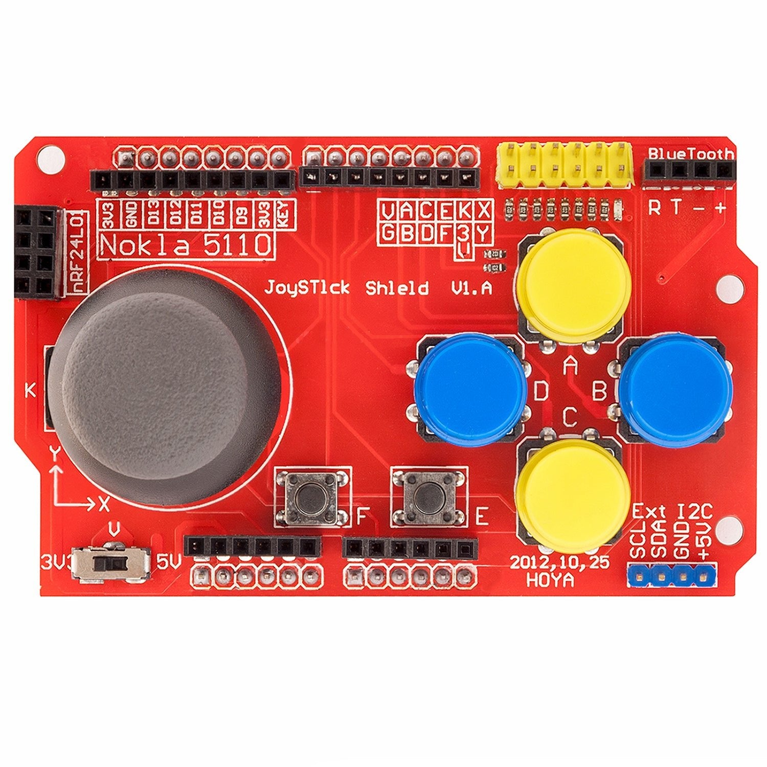 az-delivery-ps2-joystick-shield-game-pad-keypad-v2-0-f-r-arduino image 2