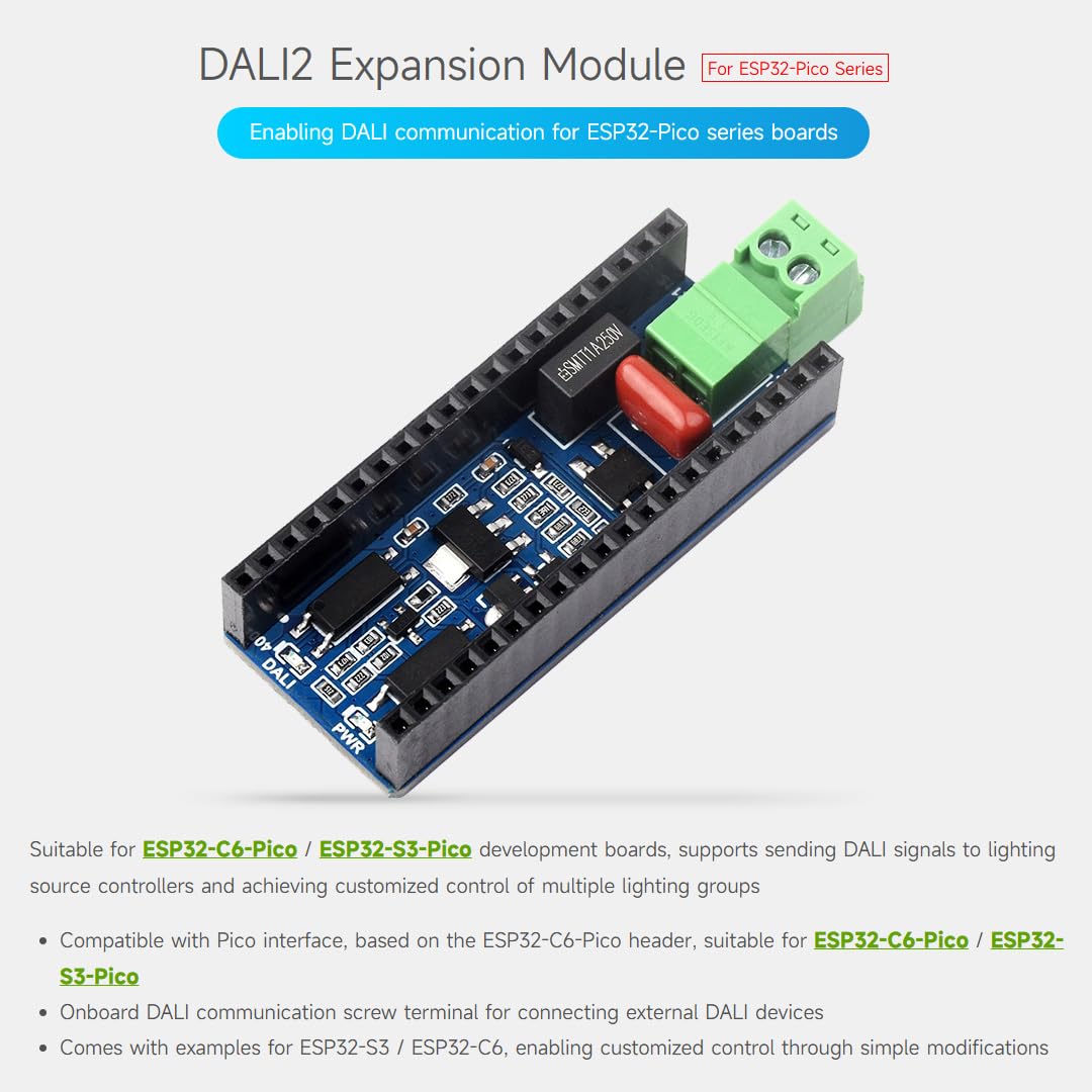 waveshare-dali2-erweiterungsmodul-f-r-esp32-pico-boards-lichtsteuerung image 3